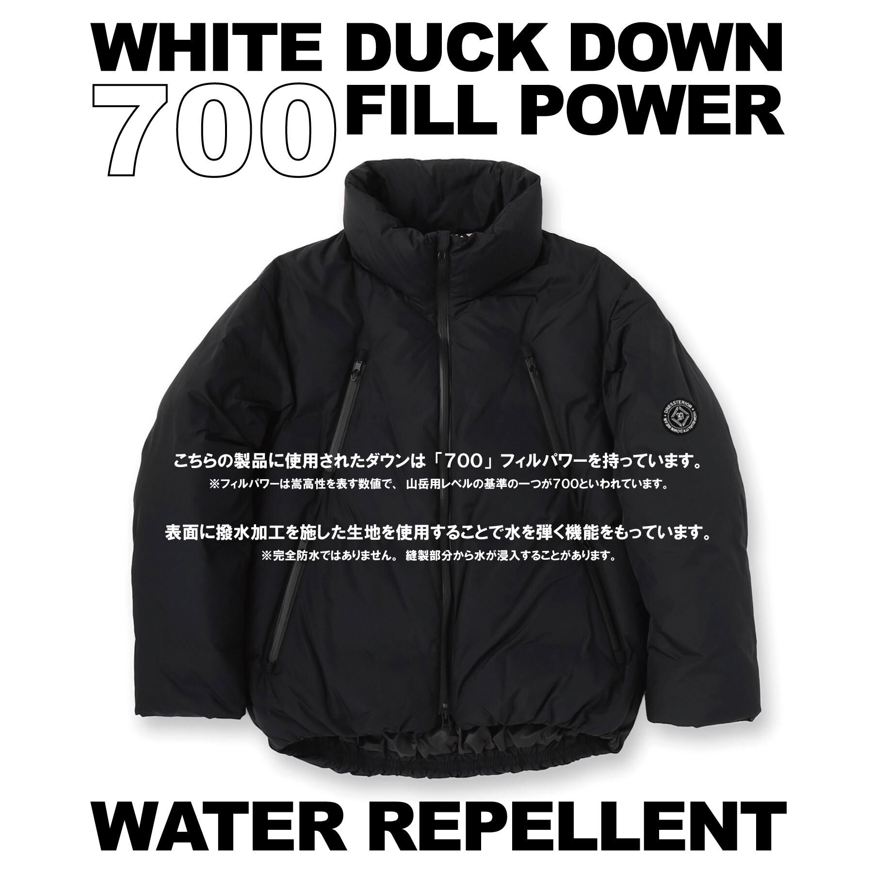 DRESSTERIOR「【700フィルパワー/高品質ダウン】ファンクショナル ハイネックダウン」|ダウン|