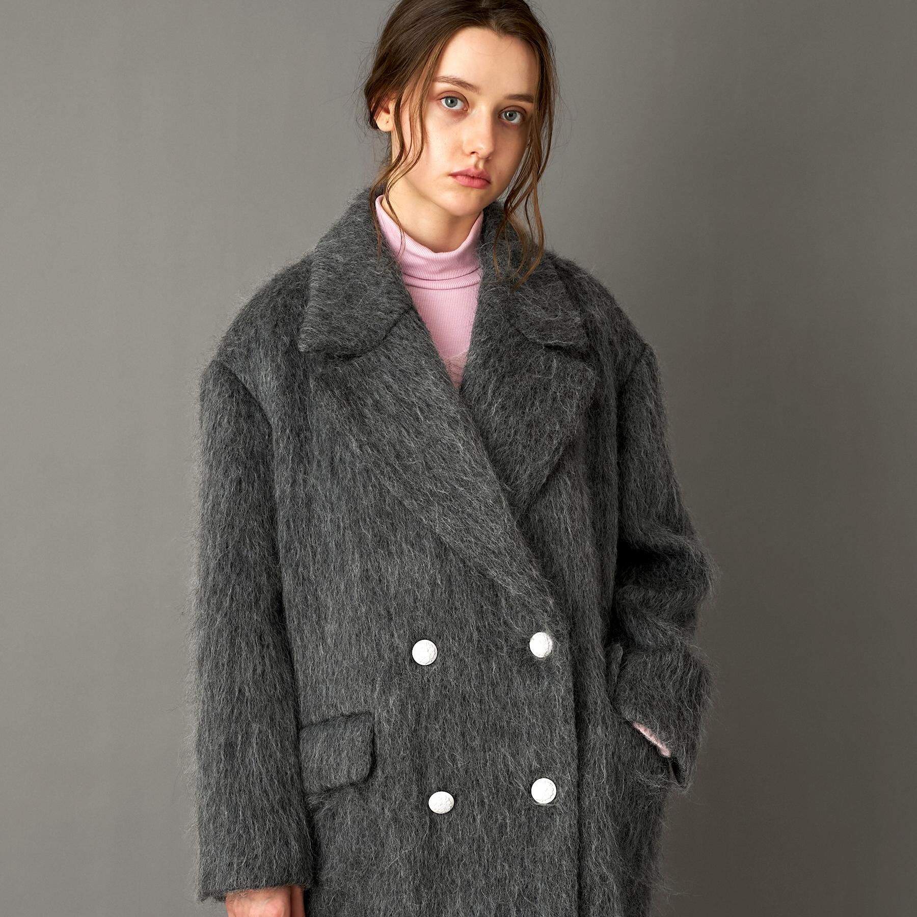 DRESSTERIOR「モヘヤ混シャギーチェスターコート」|チェスターコート|