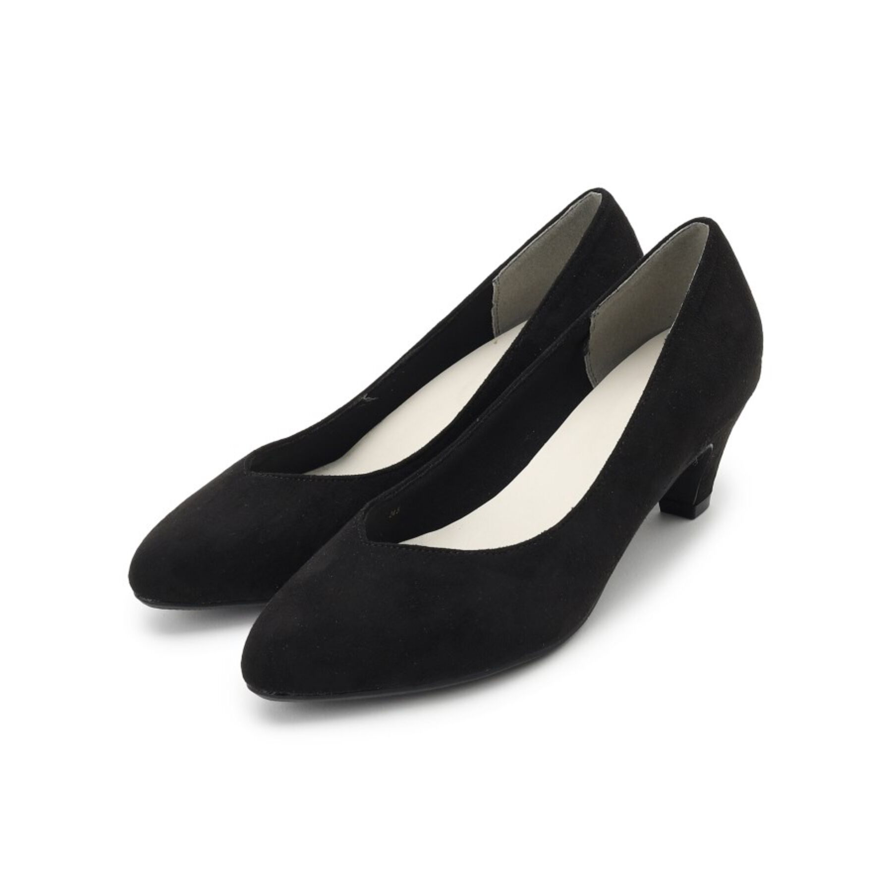 grove「【人間工学】つつまれフィットパンプス【入卒対応可】」|パンプス|スエードブラック(4