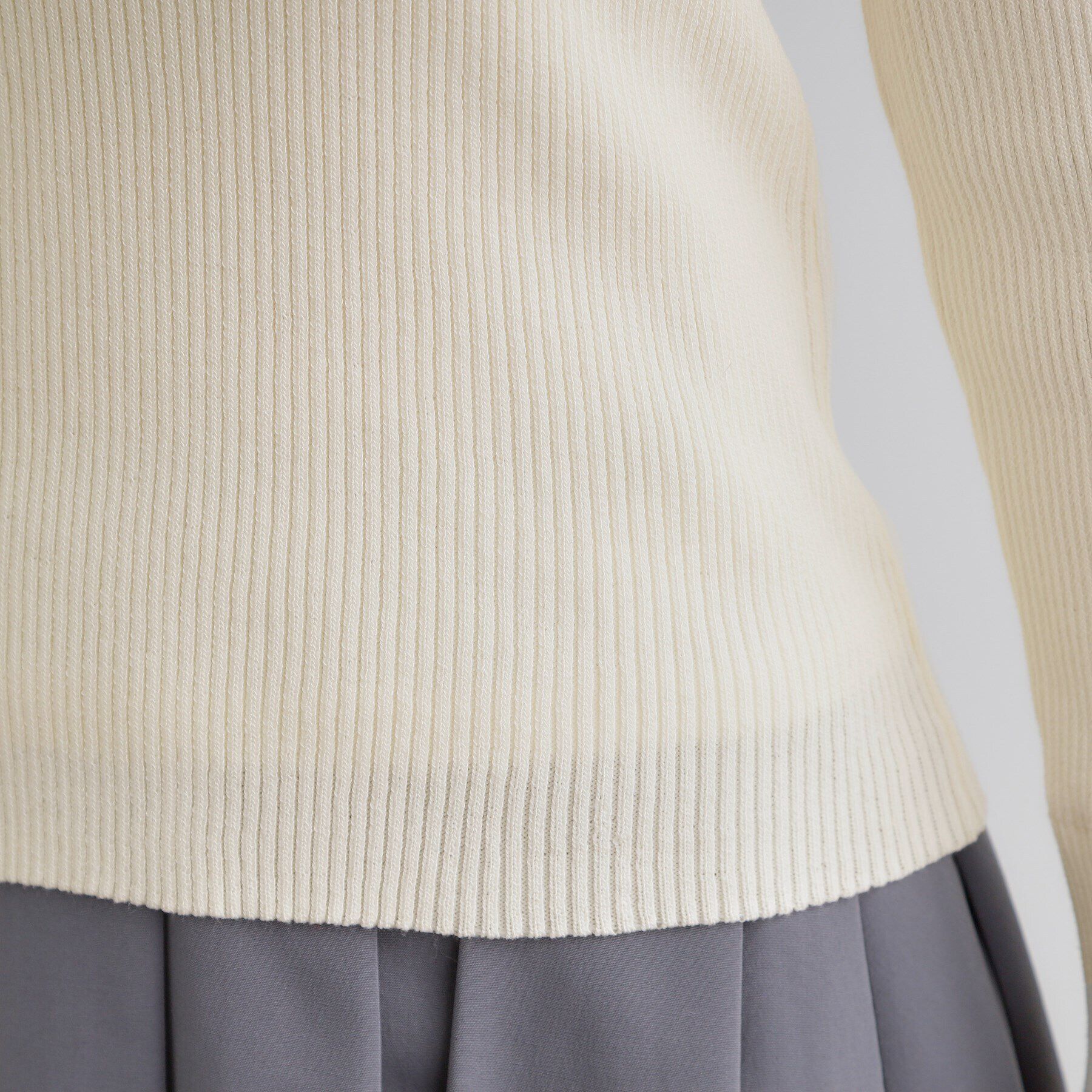 grove「チュールプリーツレイヤードプルオーバー」|ニット・セーター|