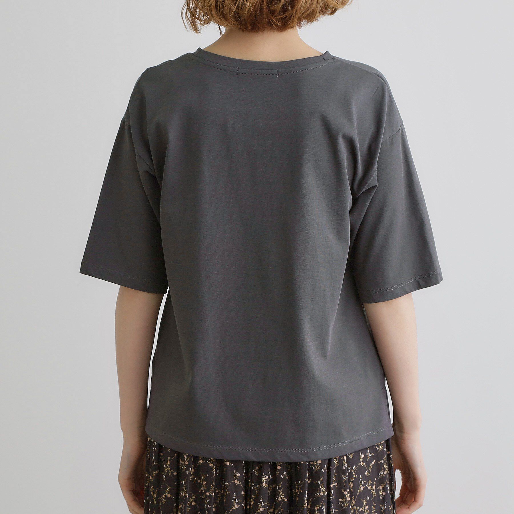 grove「五分袖ロゴプリントTシャツ」|Tシャツ・カットソー|