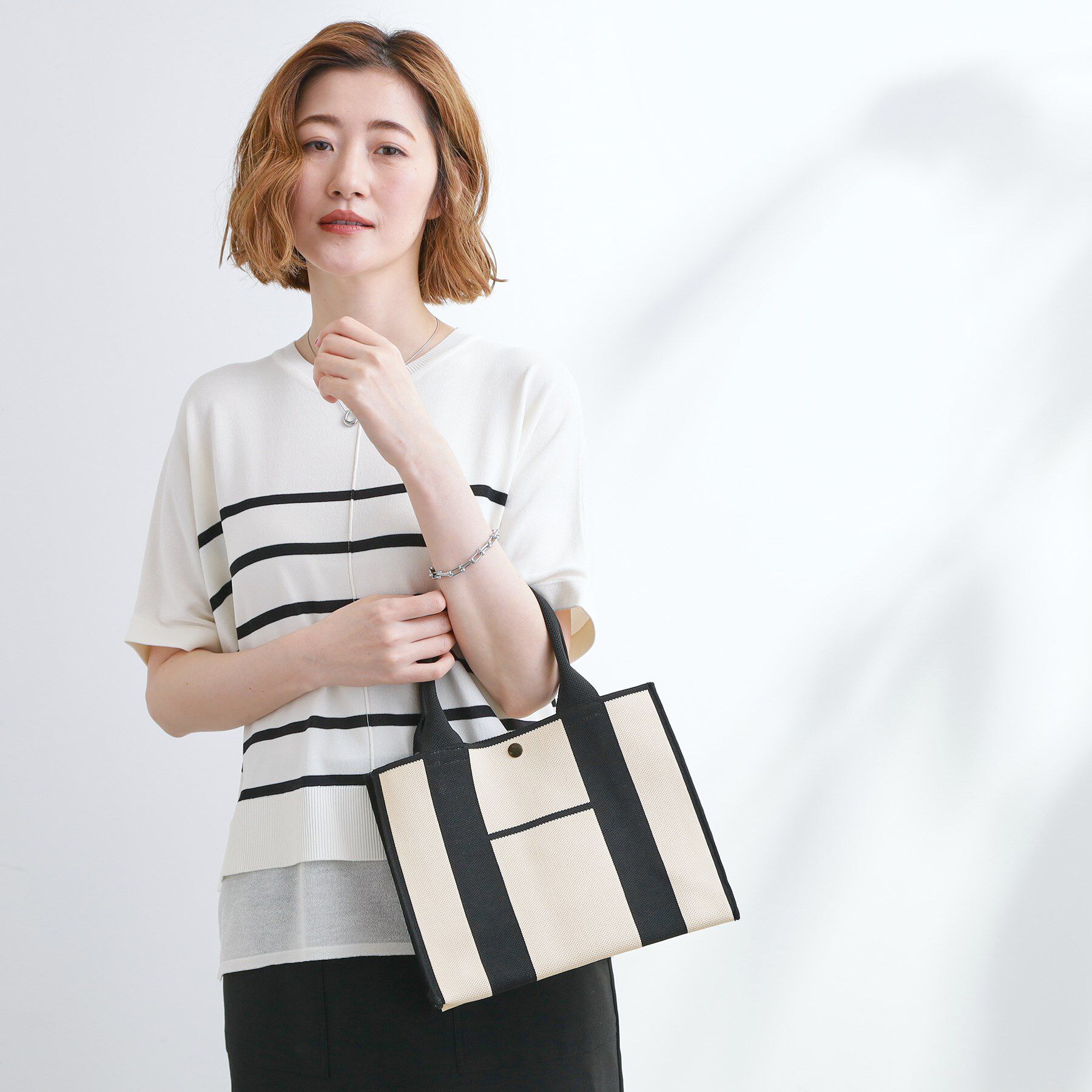 grove「ニットアソート2WAYトート」|トートバッグ|