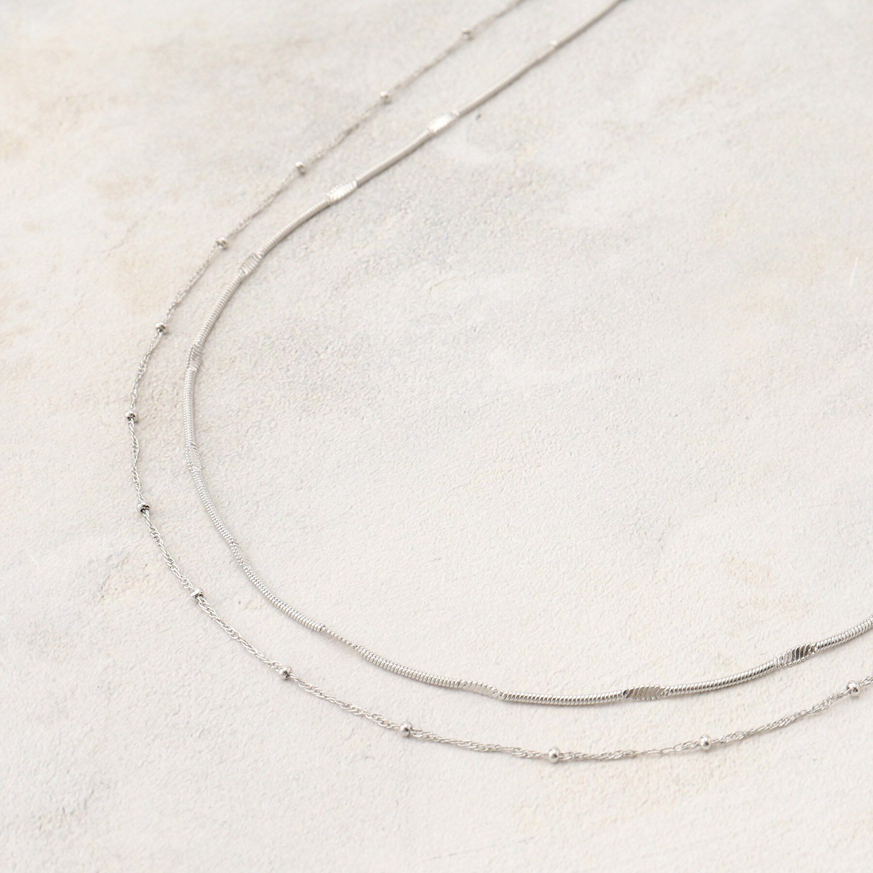 grove「デザインチェーン2連ネックレス」|ネックレス|