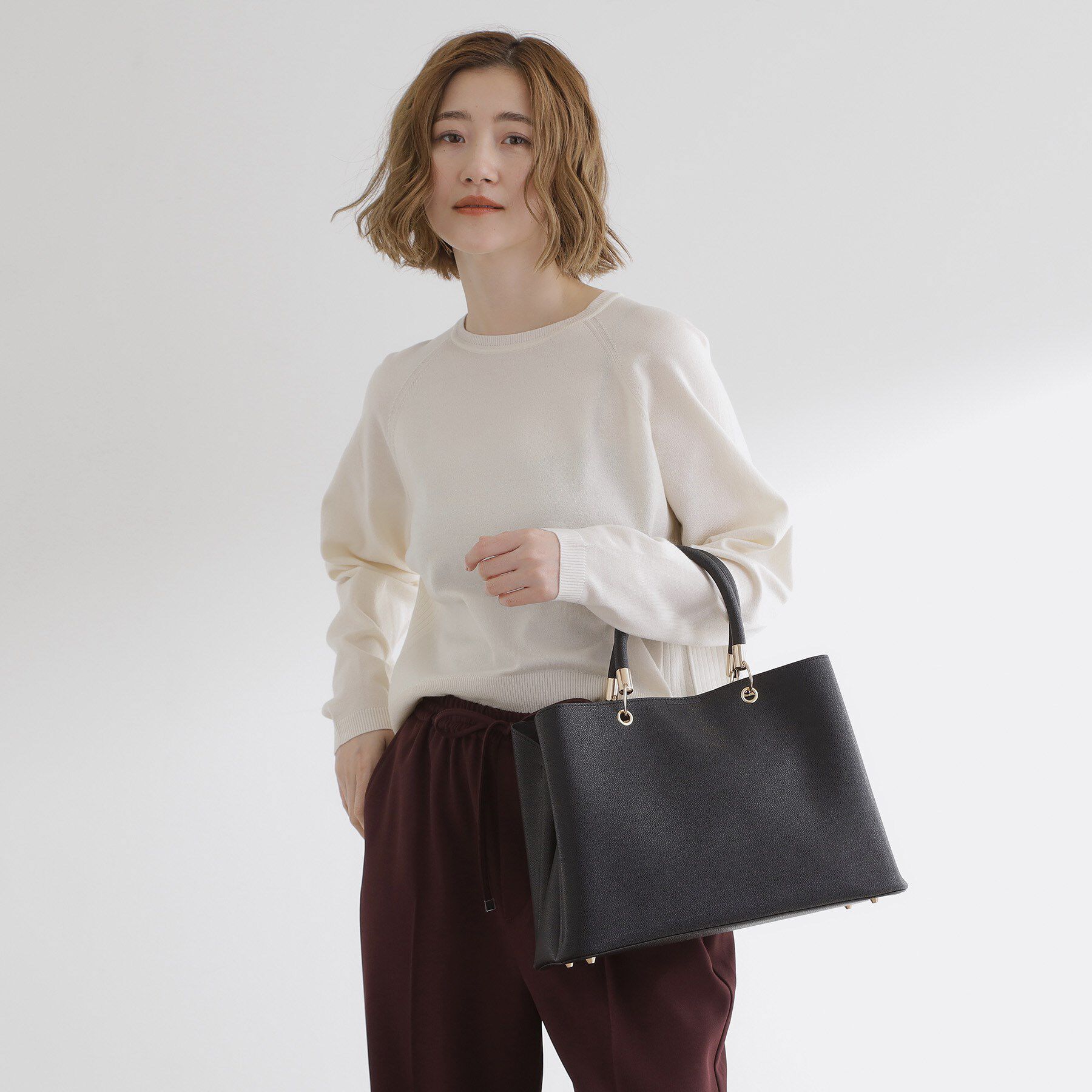 grove「リングハンドル2WAYトート」|トートバッグ|