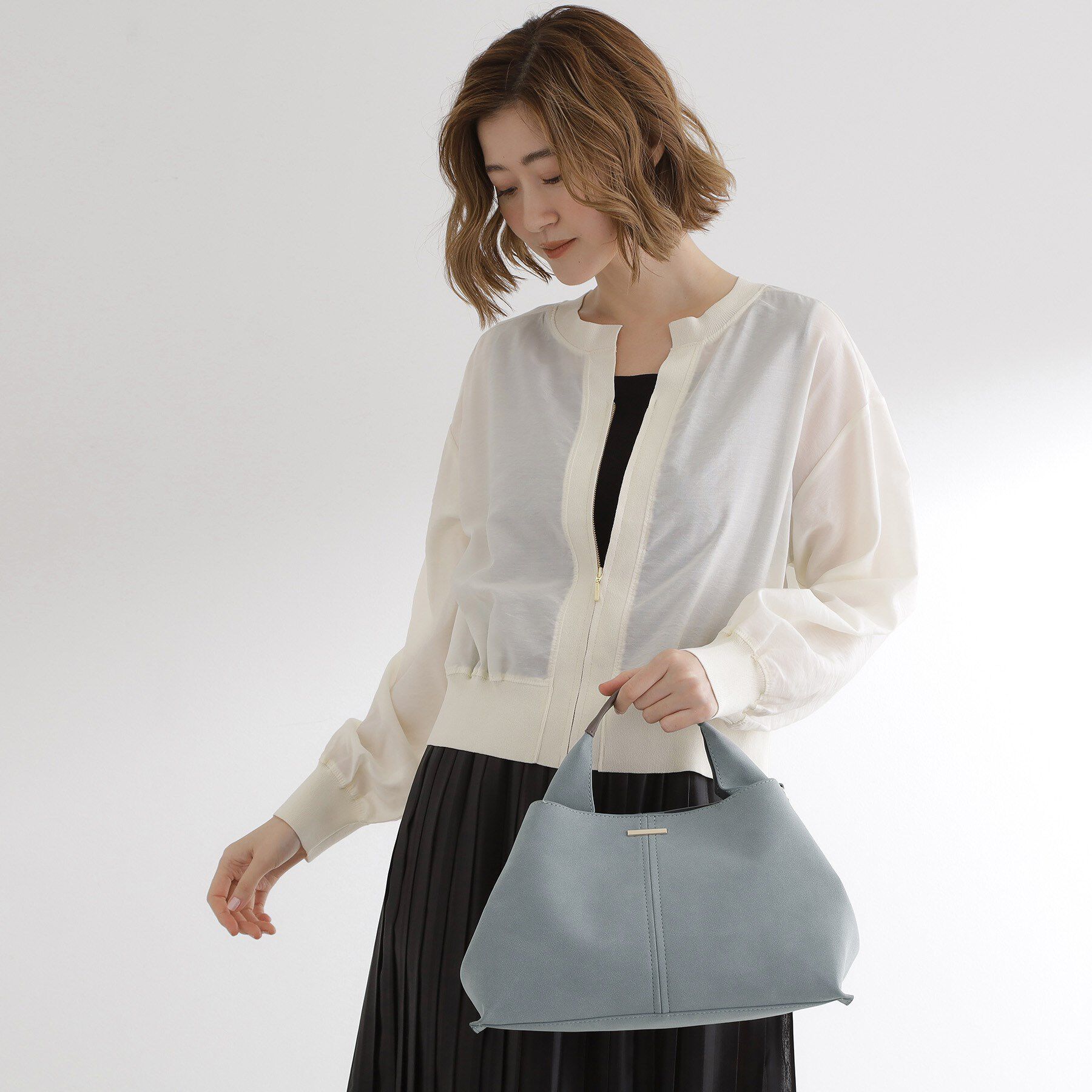 grove「タックハンドル2WAYトート」|トートバッグ|