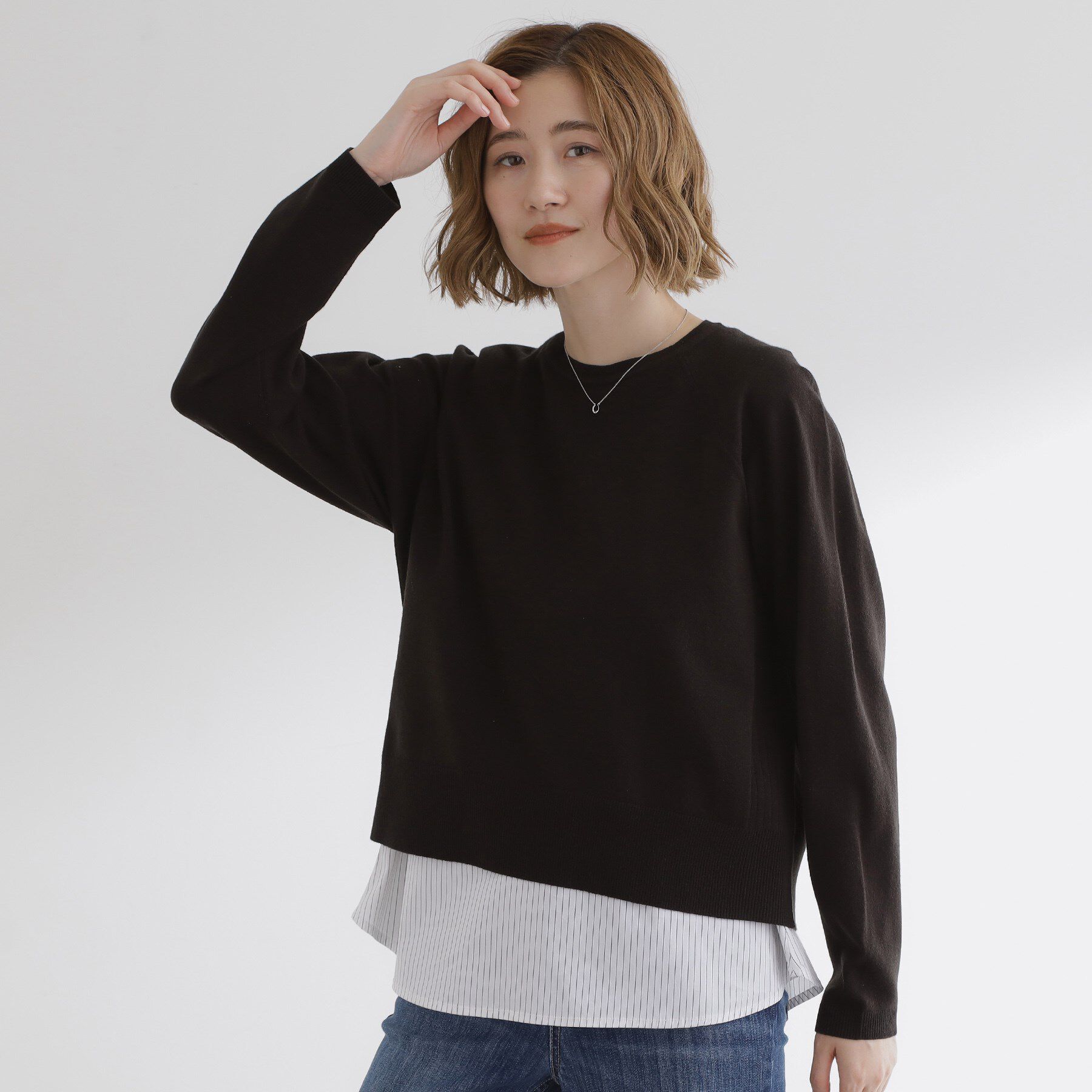 grove「裾切替レイヤードタンク」|キャミソール|