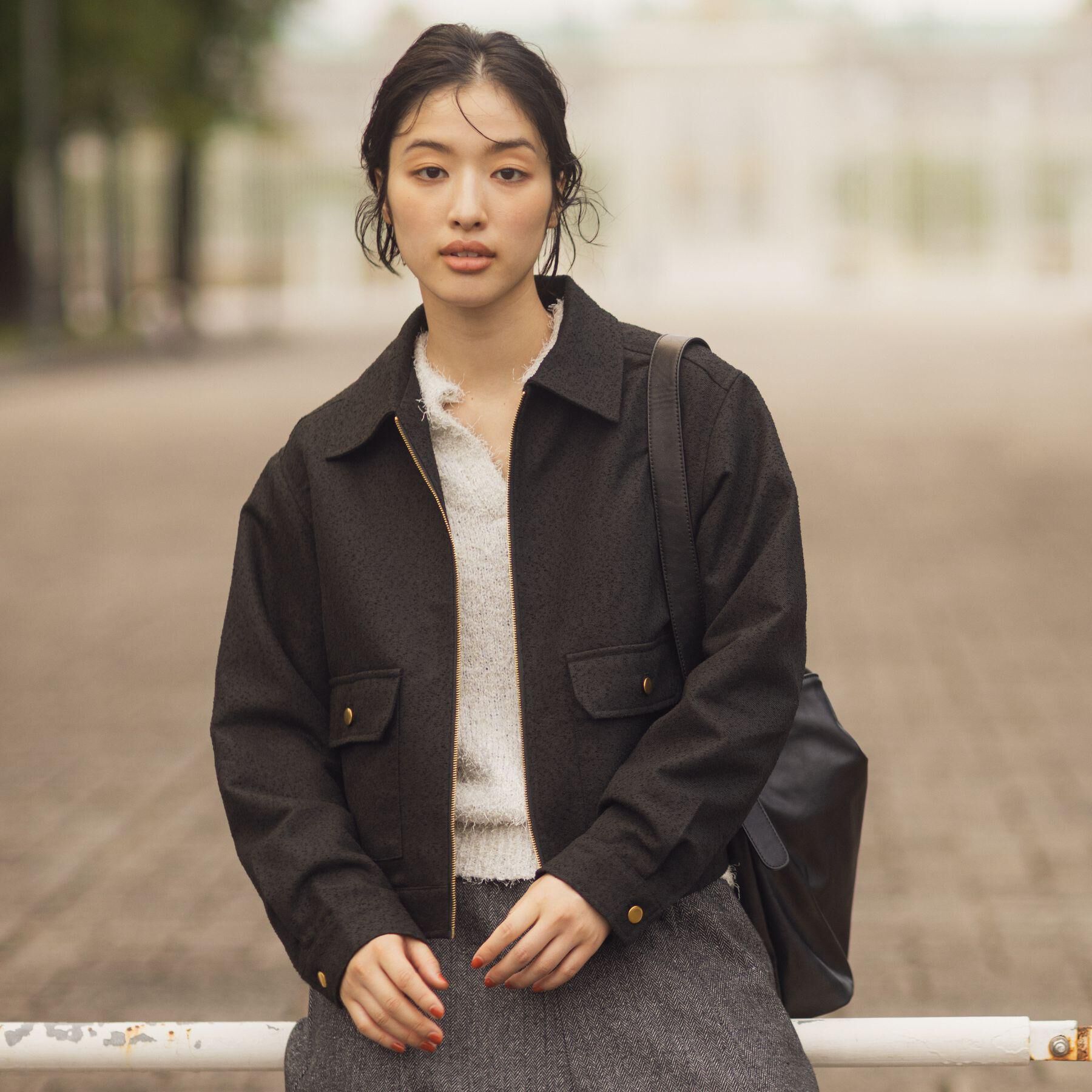 grove「カジュアルに羽織れる、大人のツイードトラックジャケット」|ブルゾン・スタジャン|