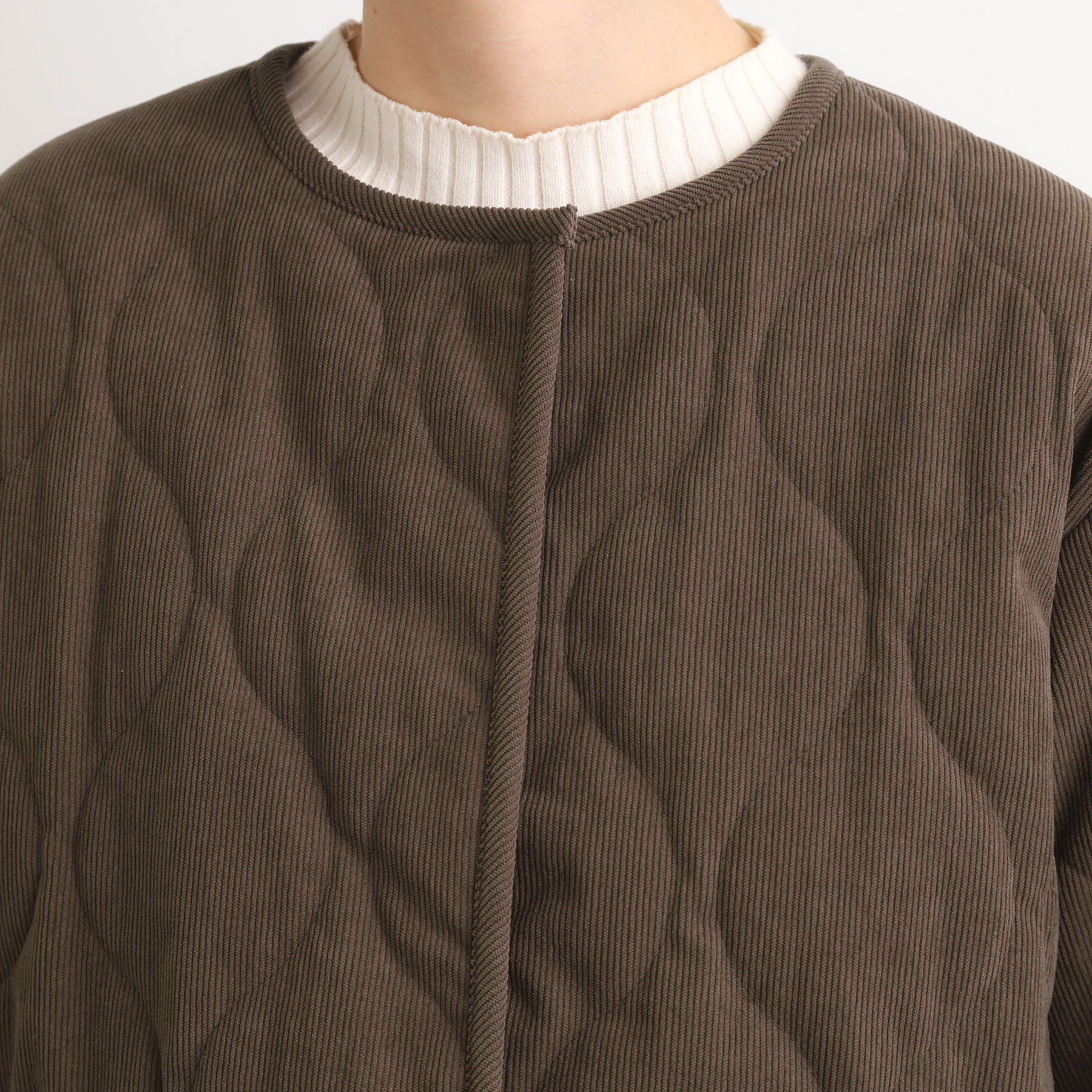 grove「【2WAY・リバーシブル】大人が着たい上品コーデュロイジャケット」|ダウン|