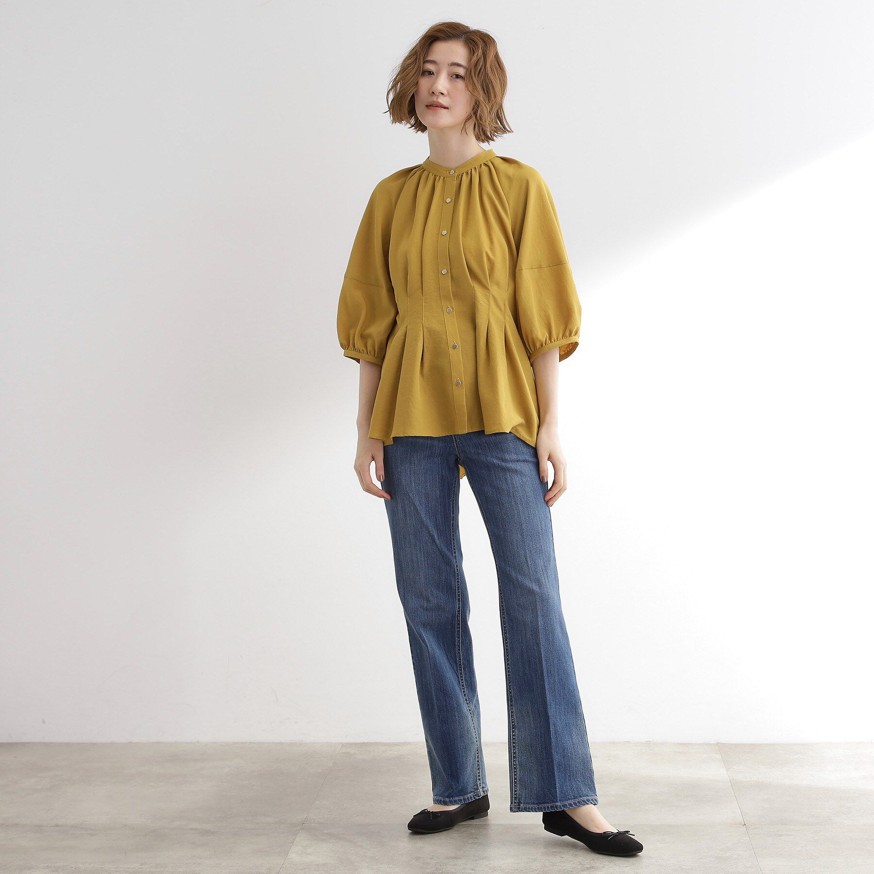 grove「ウエストタックチュニックブラウス」|シャツ・ブラウス|