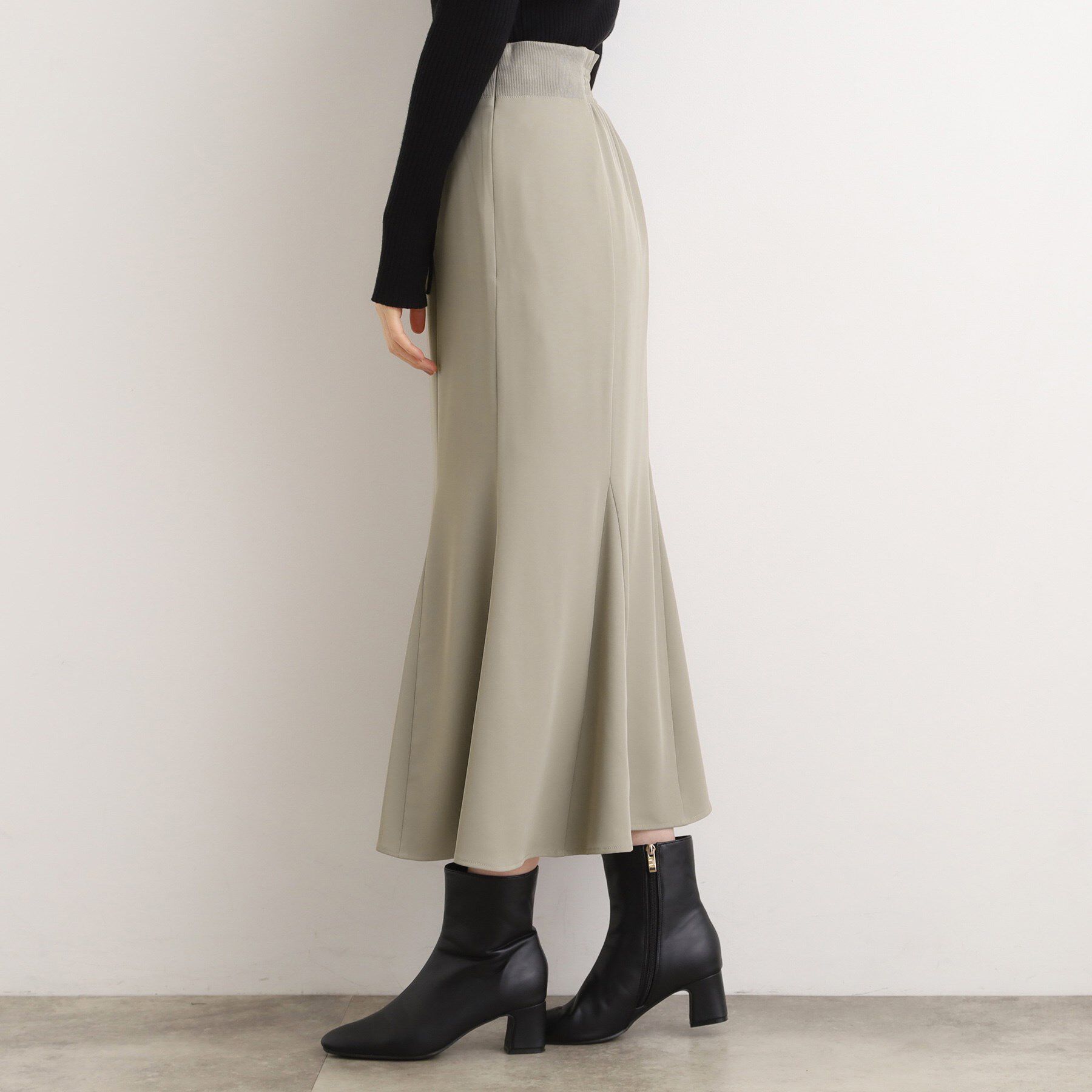 grove「ウエストサイドリブマーメイドスカート」|スカート|