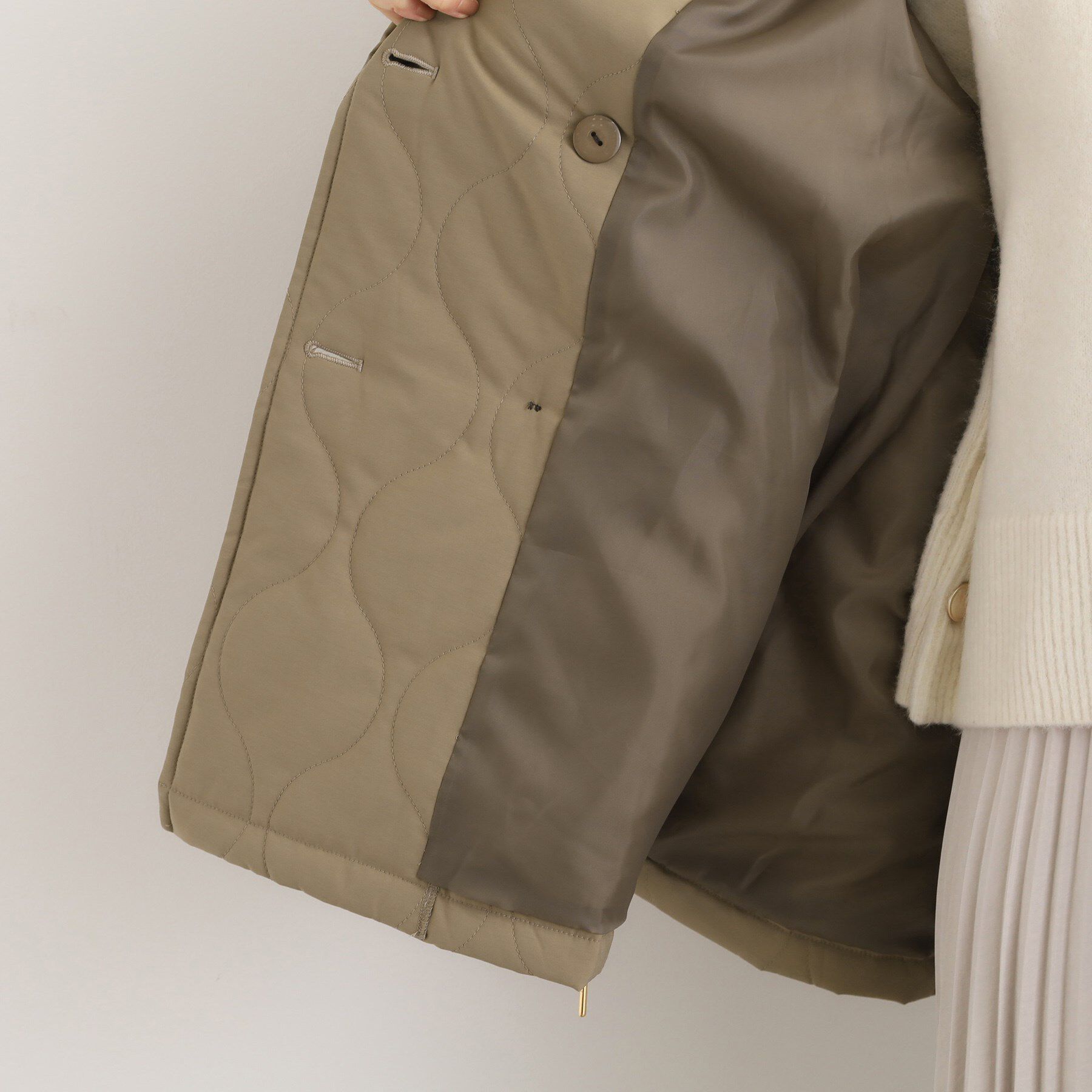 grove「キルティングPコートジャケット」|ピーコート|