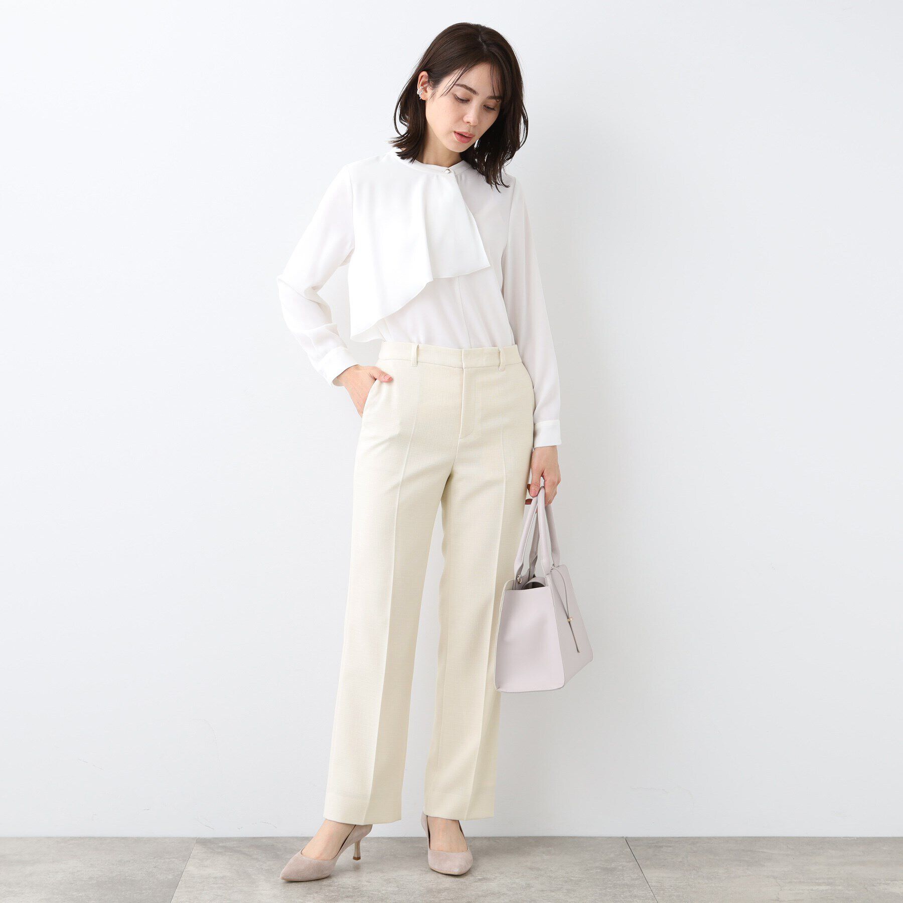 INDIVI「【洗える／スーツ】ストレートラインパンツ」|スーツ|