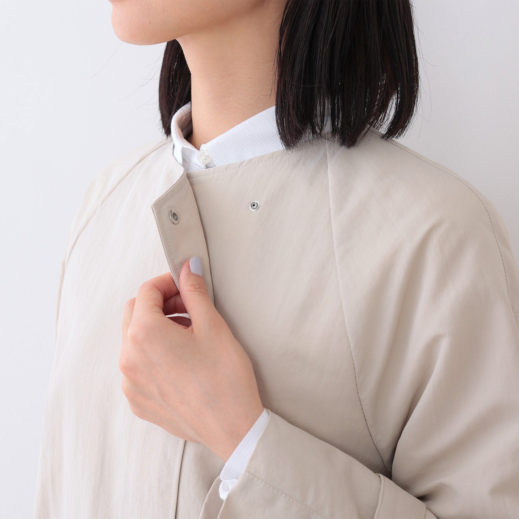 INDIVI「【撥水／UVケア／軽量】トレンチ風ロングコート」|トレンチコート|