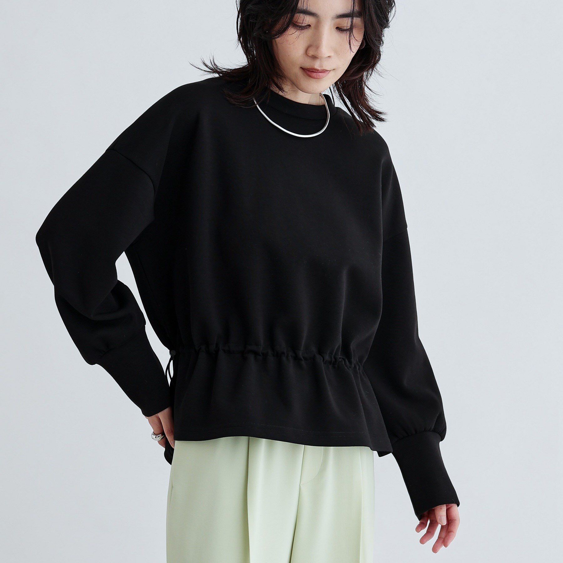 GALLEST「スピンドルボンディングトップス」|Tシャツ・カットソー|ブラック(019)