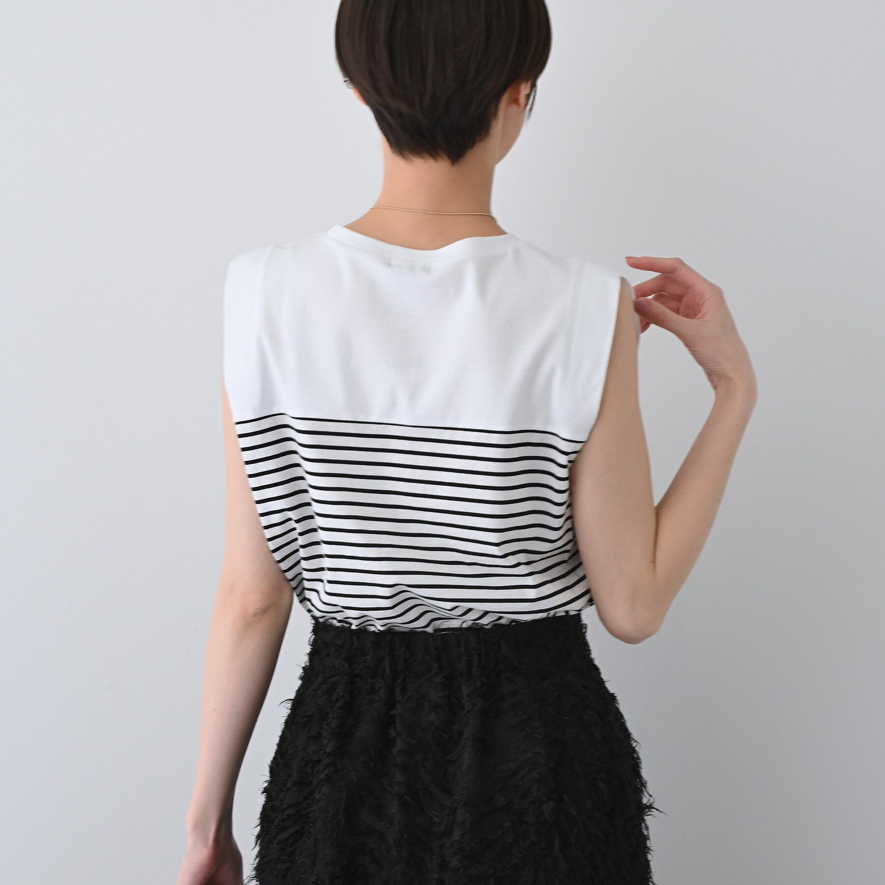 INDIVI「【洗える】きれいめノースリーブトップス」|Tシャツ・カットソー|