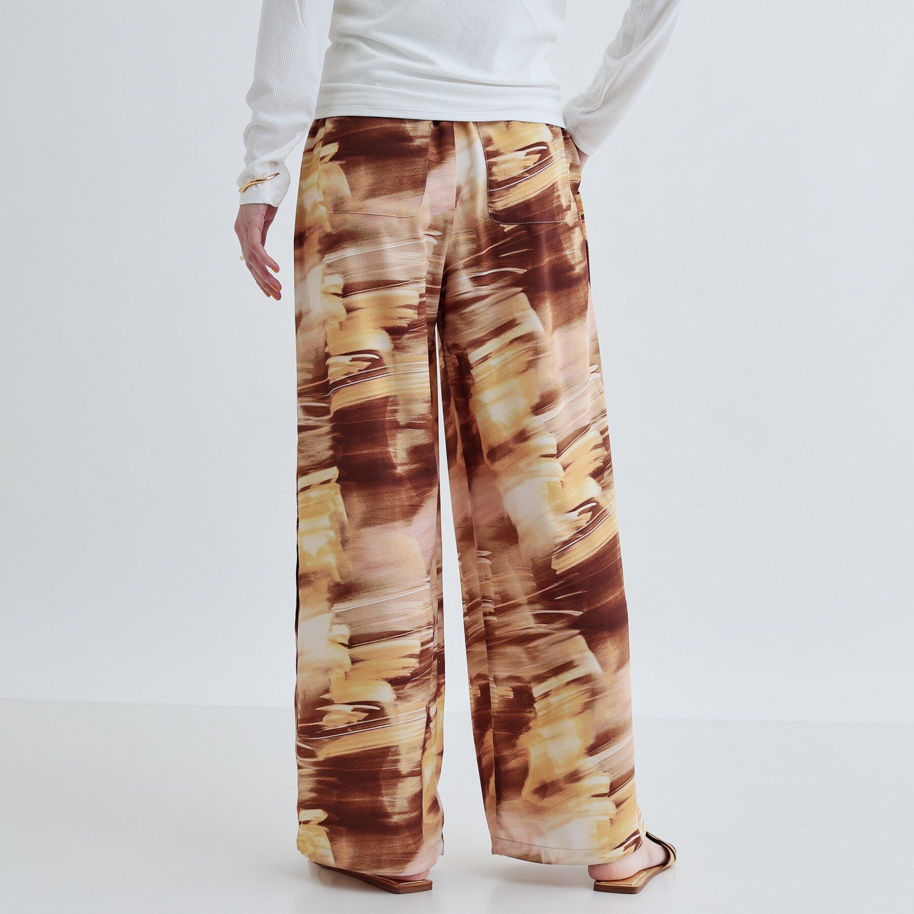 GALLEST「プリントイージーワイドストレートパンツ」|その他|