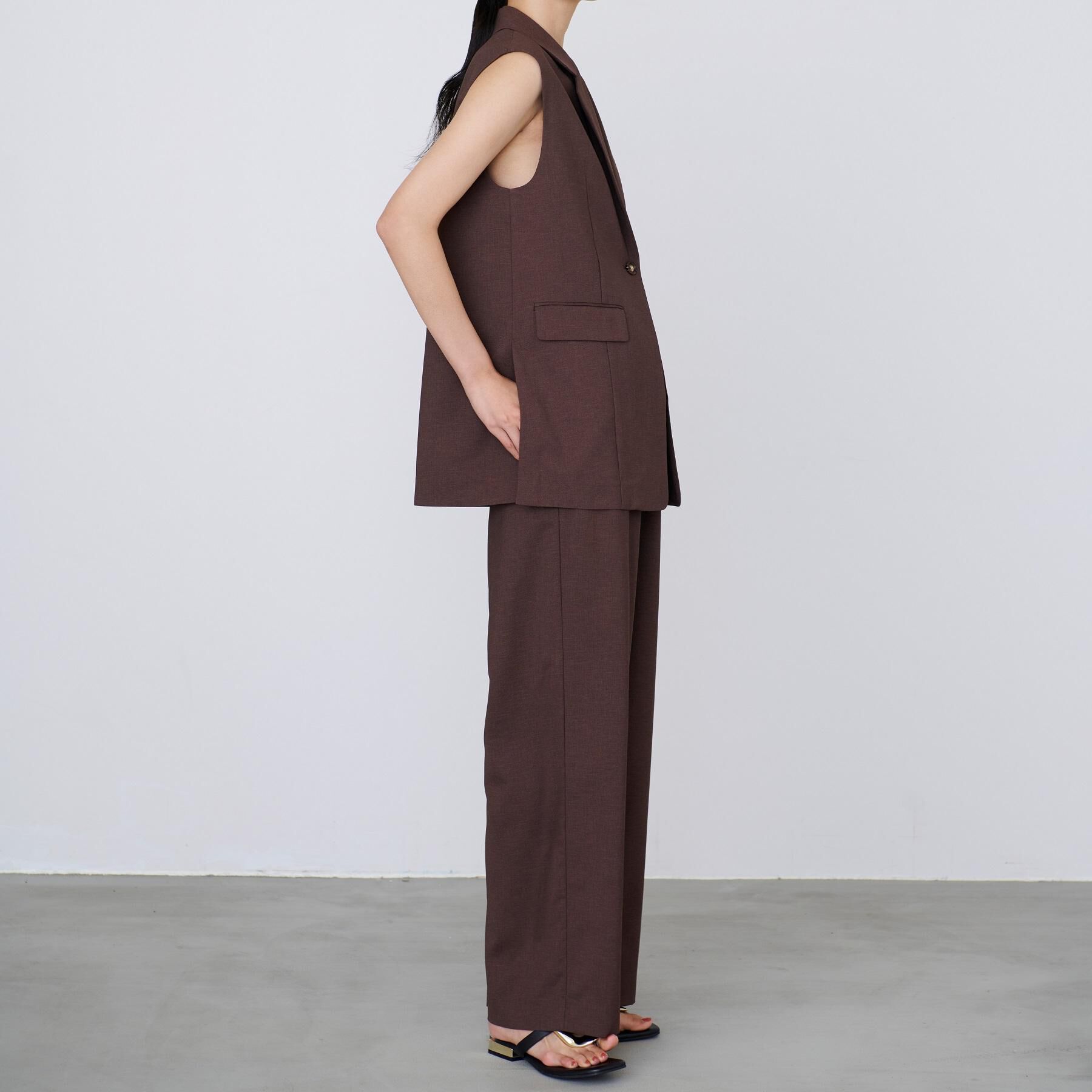 GALLEST「【セットアップ対応】リネンライクジレジャケット【カセット服/通勤・オフィス】」|ベスト・ジレ|