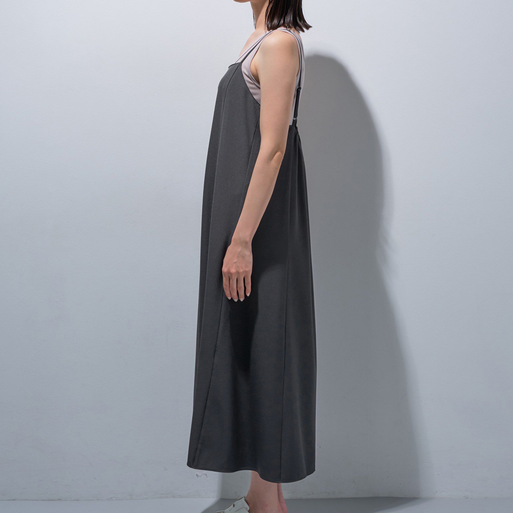 INDIVI「【UVケア】エアリージョーゼット キャミワンピース」|ワンピース|