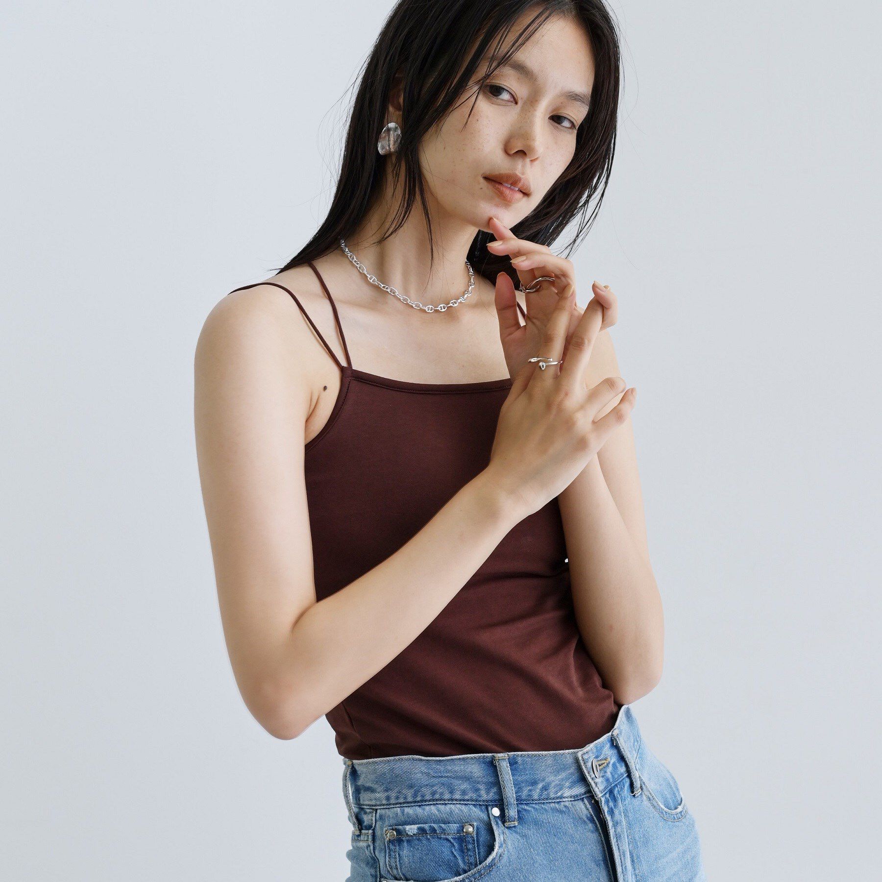 GALLEST「【一部店舗限定】カップ付きバッククロスキャミソール」|キャミソール|