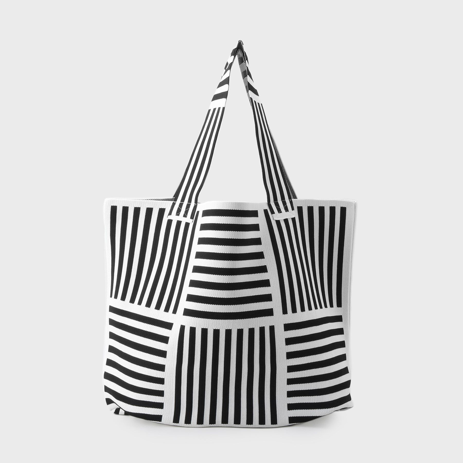 INDIVI「【選べる柄／WEB限定カラー】ビッグニットバッグ」|トートバッグ|