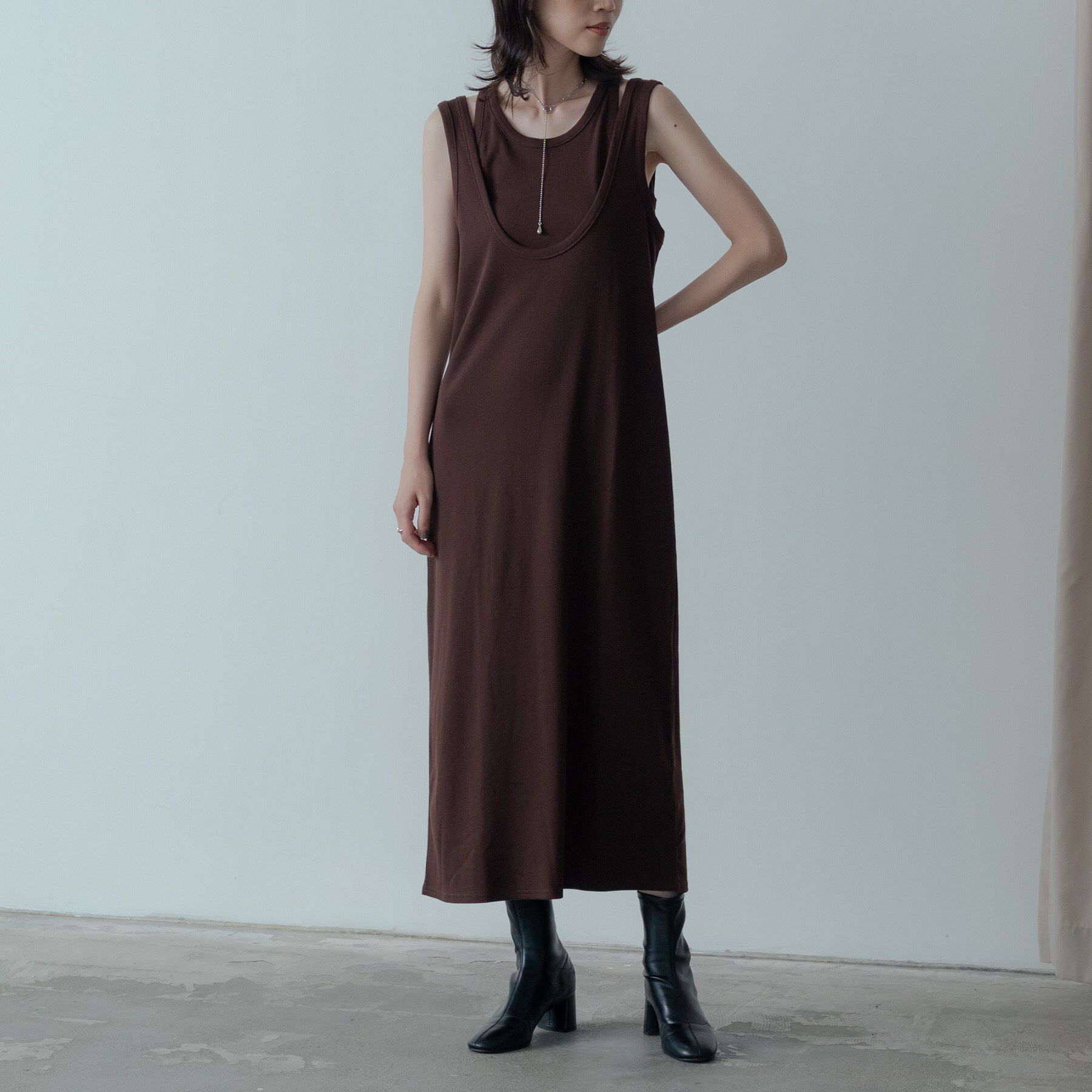 GALLEST「タンクトップレイヤードワンピース」|ワンピース|