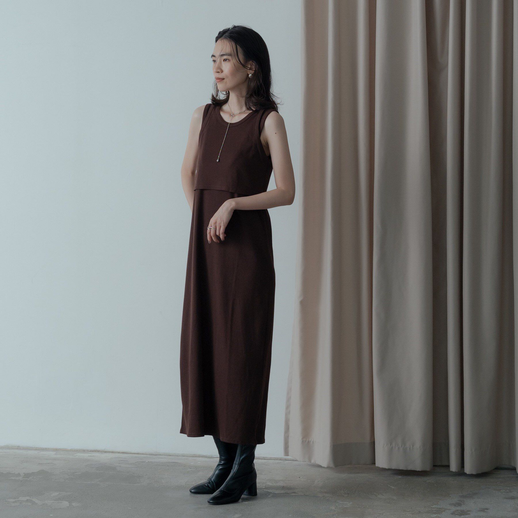 GALLEST「タンクトップレイヤードワンピース」|ワンピース|