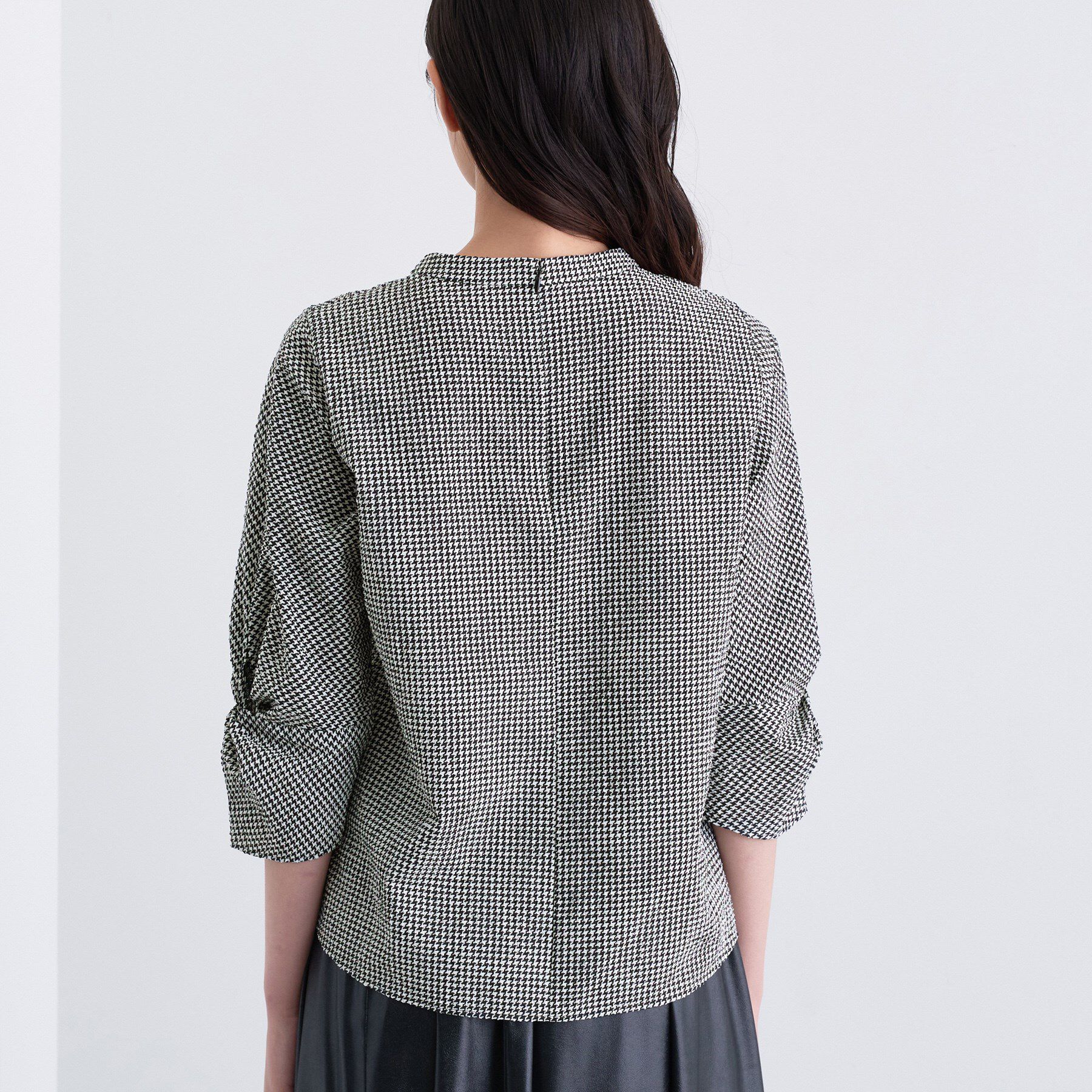 INDIVI「【UVケア／吸汗速乾】スリーブデザインブラウス」|シャツ・ブラウス|