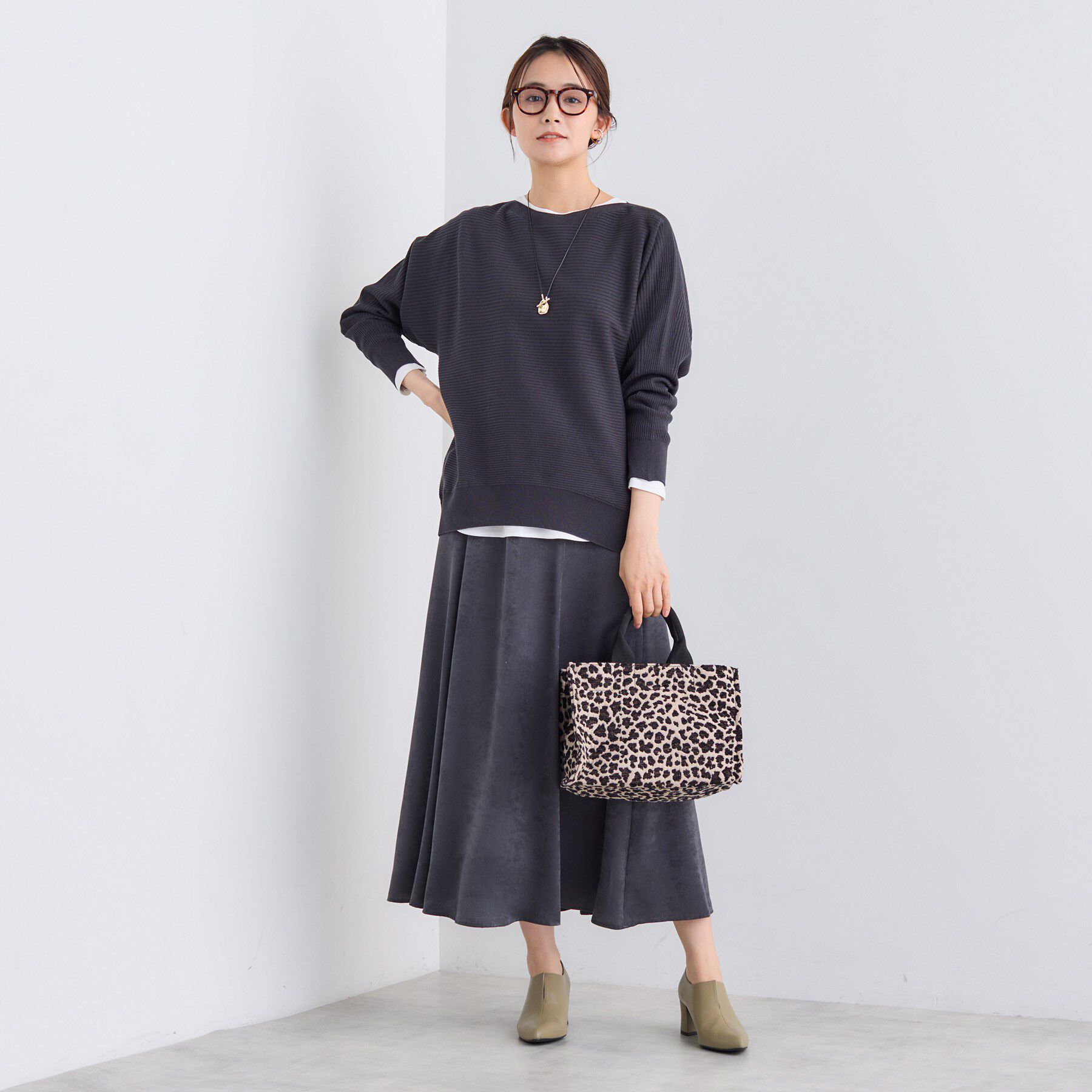 INDIVI「【洗える／体型カバー】美シルエットニット」|ニット・セーター|