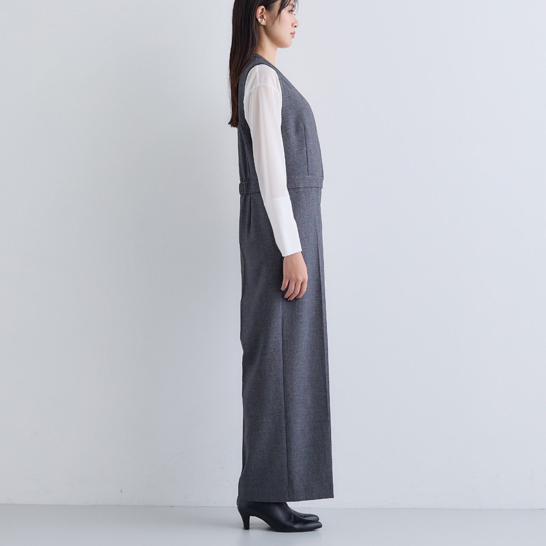 INDIVI「【トレンド／スタイルアップ】ストレッチコンビネゾン」|オールインワン|