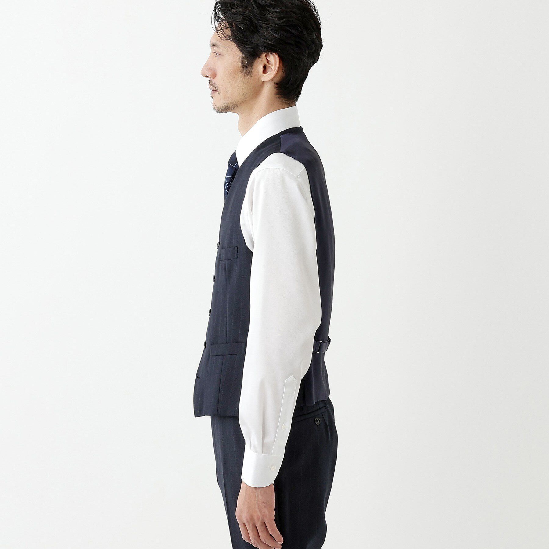 TAKEO KIKUCHI「【THE FLAGSHIP】矢絣 ストライプ べスト」|スーツ|