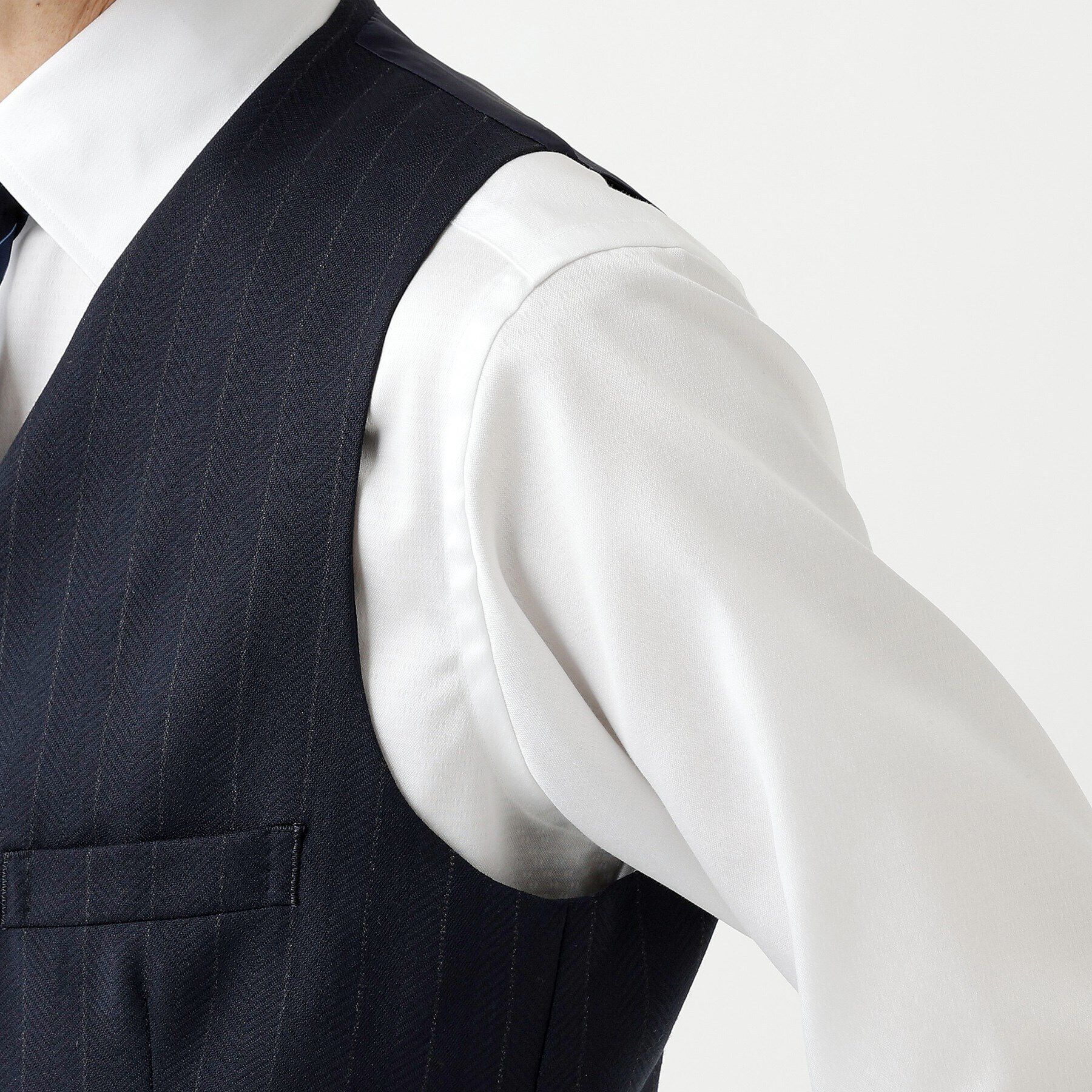 TAKEO KIKUCHI「【THE FLAGSHIP】矢絣 ストライプ べスト」|スーツ|