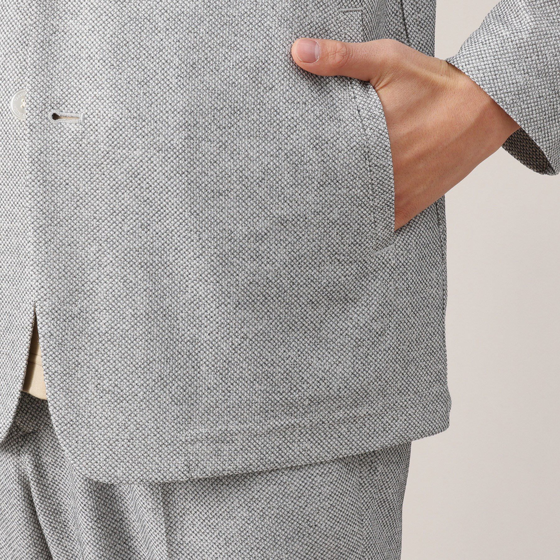 TAKEO KIKUCHI「【抗菌防臭】尾州リネンブレンド ドビーメッシュ カーディガン」|カーディガン|