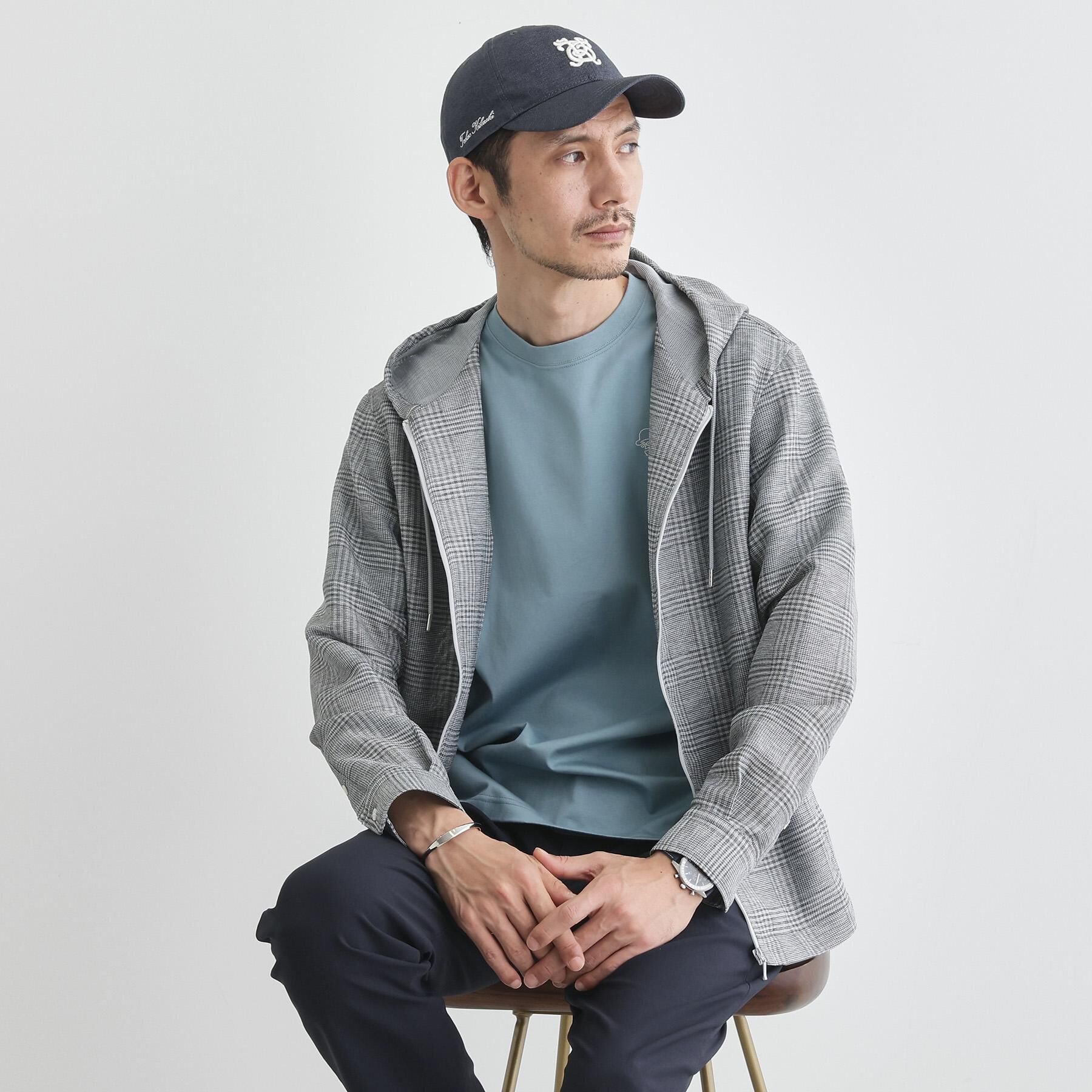 TAKEO KIKUCHI「【軽羽織】カラミ織り フード羽織りシャツ」|シャツ・ブラウス|