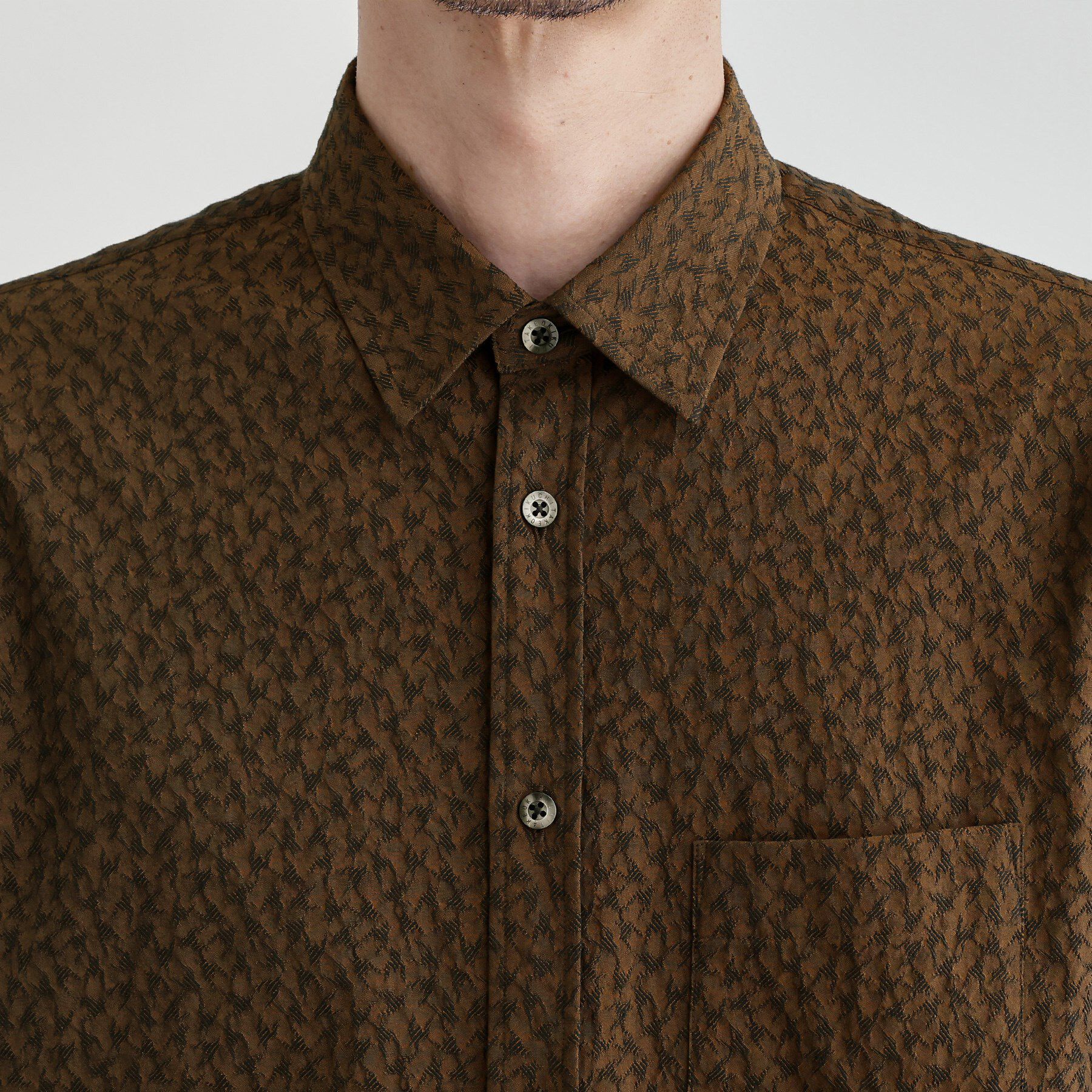 TAKEO KIKUCHI「【Made in JAPAN】播州織 ドビー千鳥シャツ」|シャツ・ブラウス|