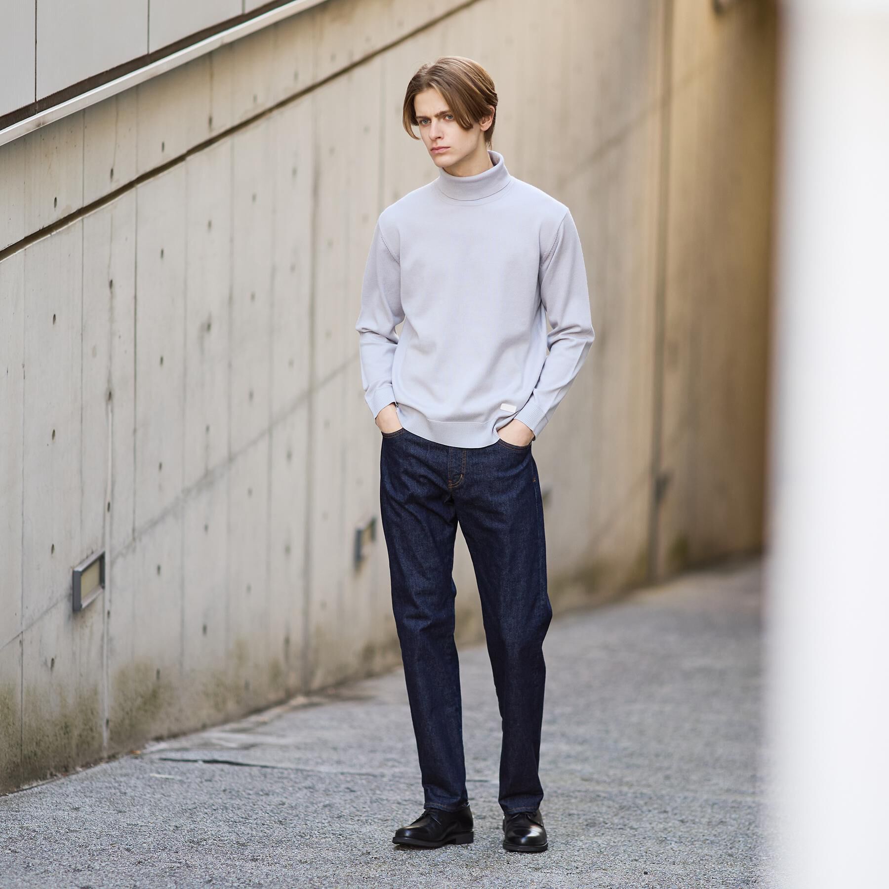 TAKEO KIKUCHI「アンチピリング タートルネック ニット」|ニット・セーター|