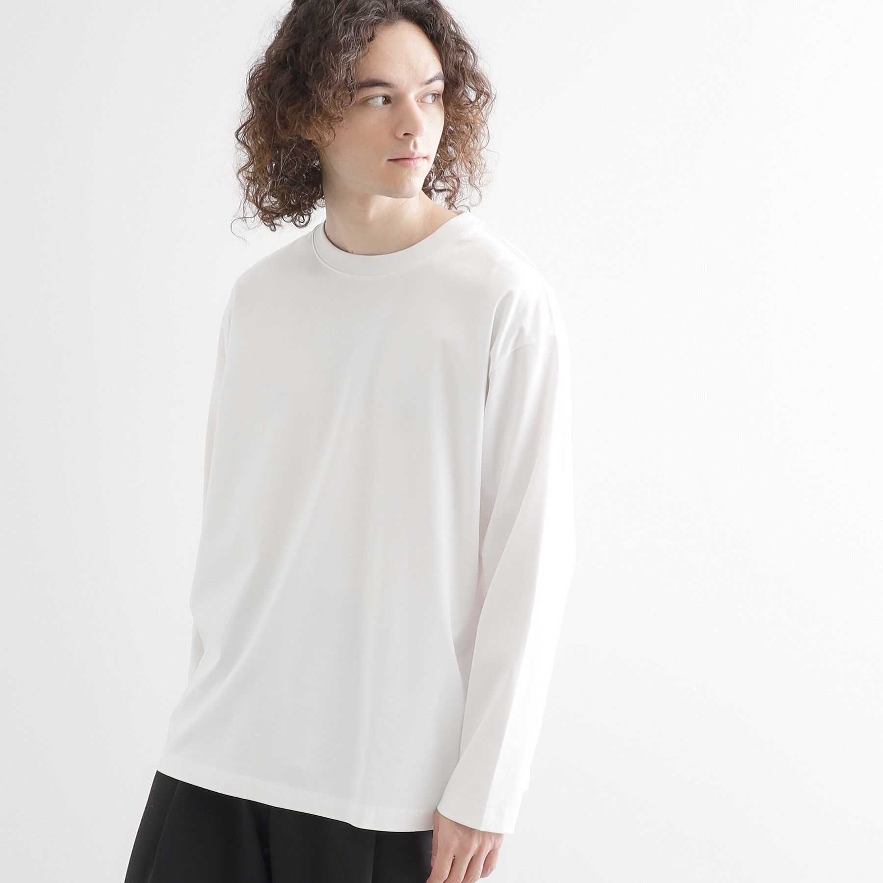 tk.TAKEO KIKUCHI「ダブルシルエットスムースカットソー」|Tシャツ・カットソー|ホワイト(001)