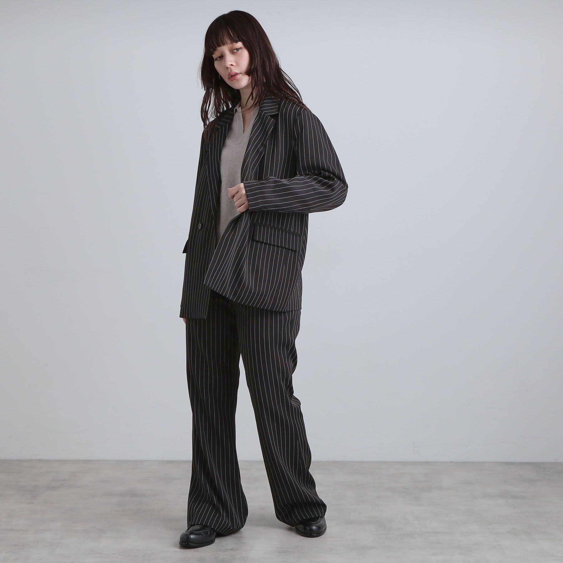 tk.TAKEO KIKUCHI「ピンストライプフレアスラックス」|その他|
