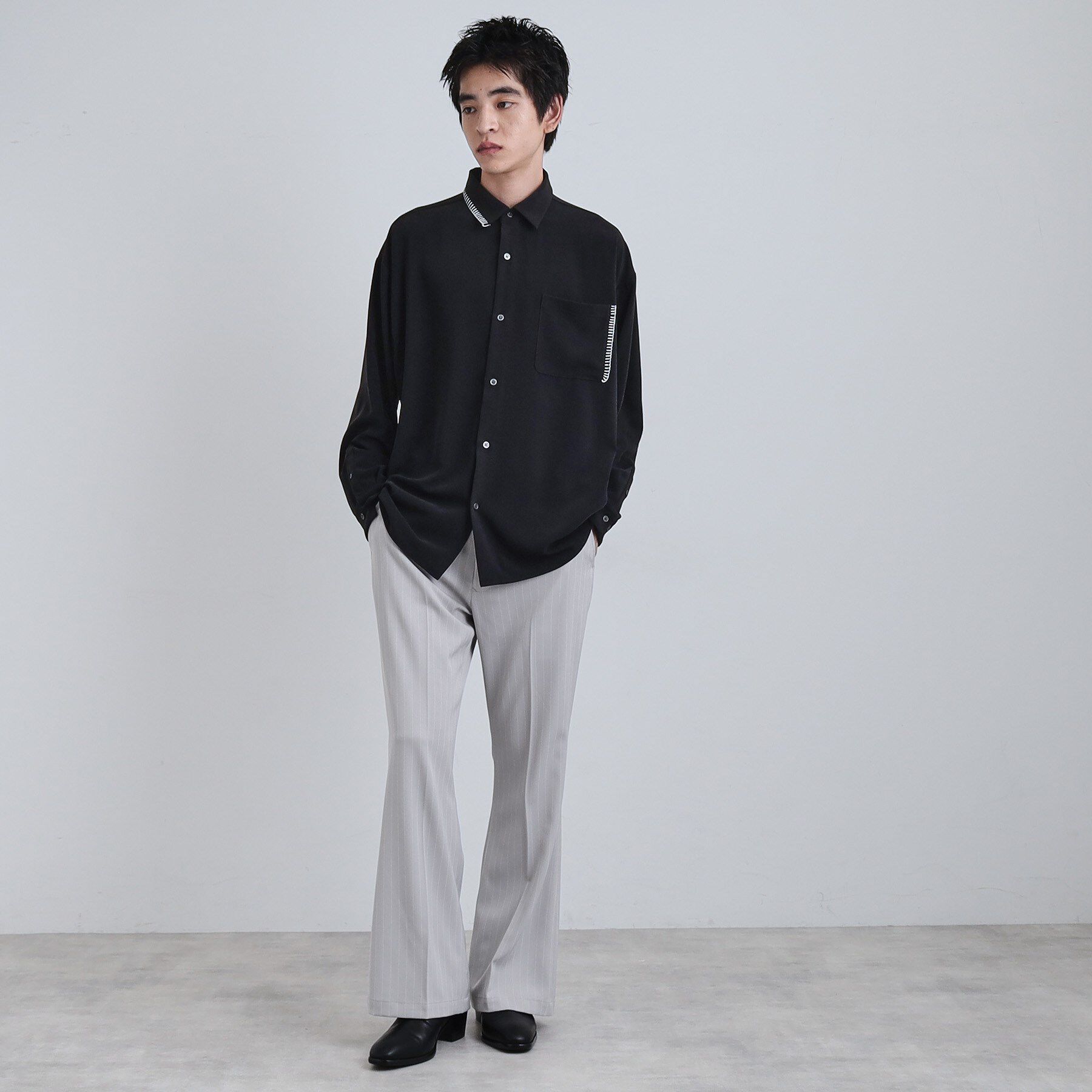 tk.TAKEO KIKUCHI「ピンストライプフレアスラックス」|その他|