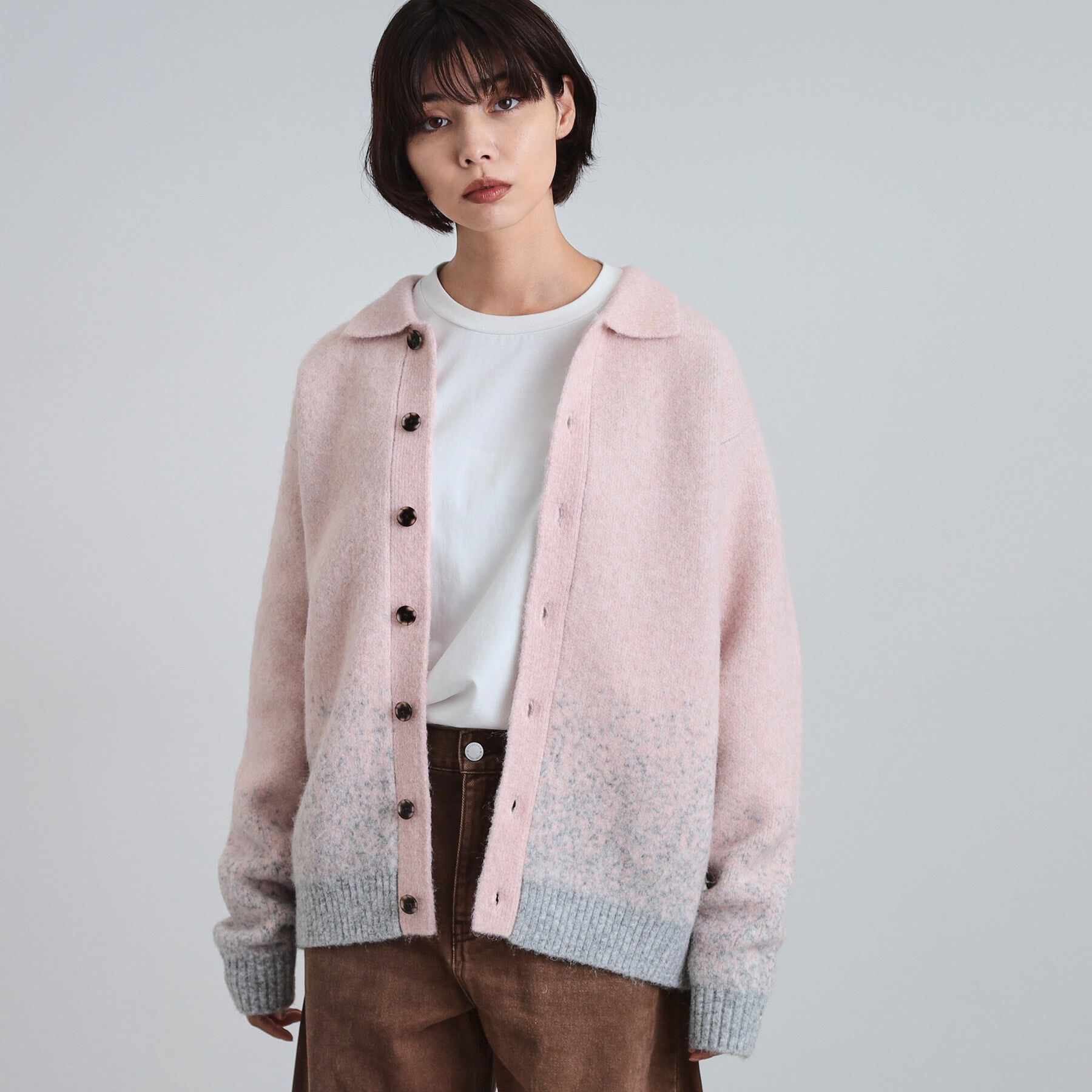 tk.TAKEO KIKUCHI「ミスティーシャギーカーディガン」|カーディガン|