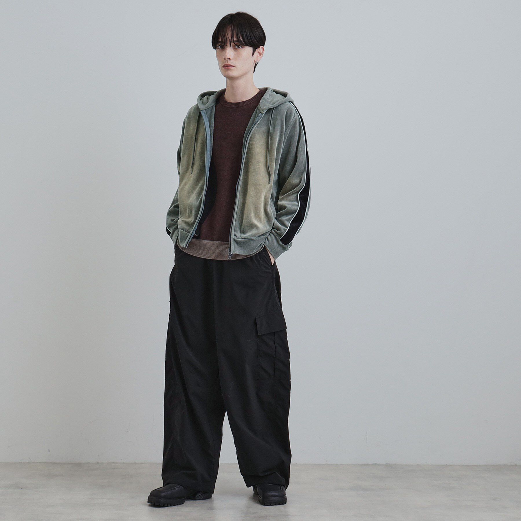 tk.TAKEO KIKUCHI「ヴィンテージライクベロアジップパーカー」|パーカー|