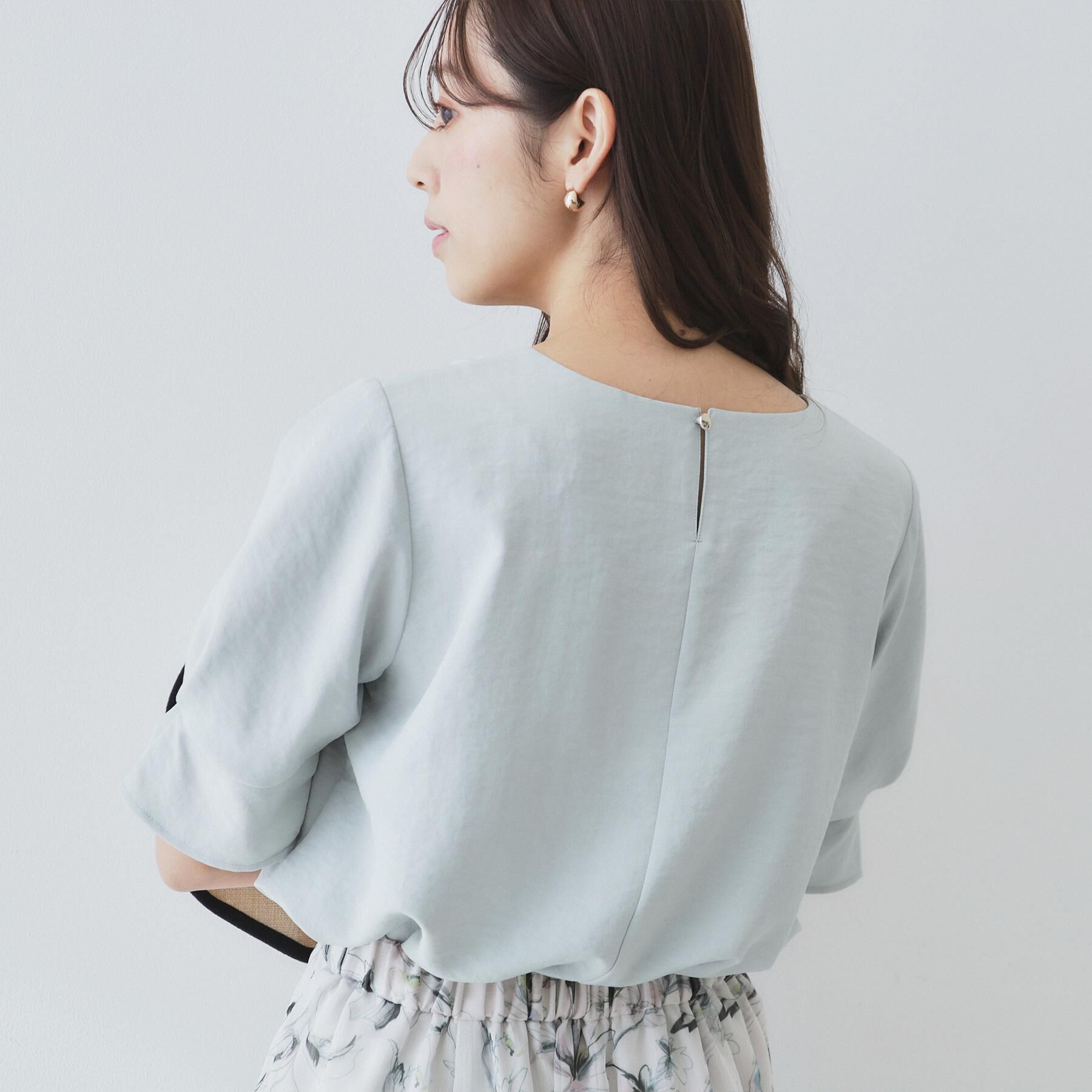 index「《8色展開/XS-LLサイズ》タックパフスリーブブラウス【洗濯機洗い可/吸水速乾/防シワ/抗ピル】」|シャツ・ブラウス|