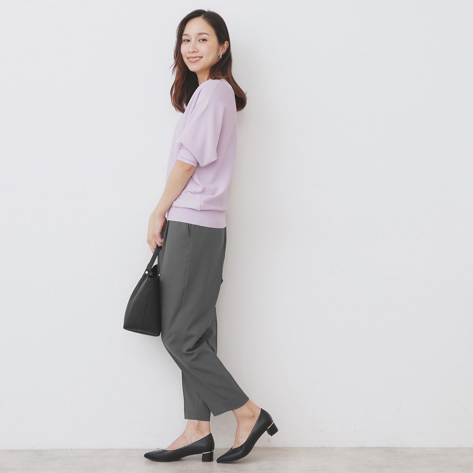 index「《5色展開》前後2WAY ドルマンスリーブニット【UVケア/抗ピル/洗濯機洗い可】」|ニット・セーター|