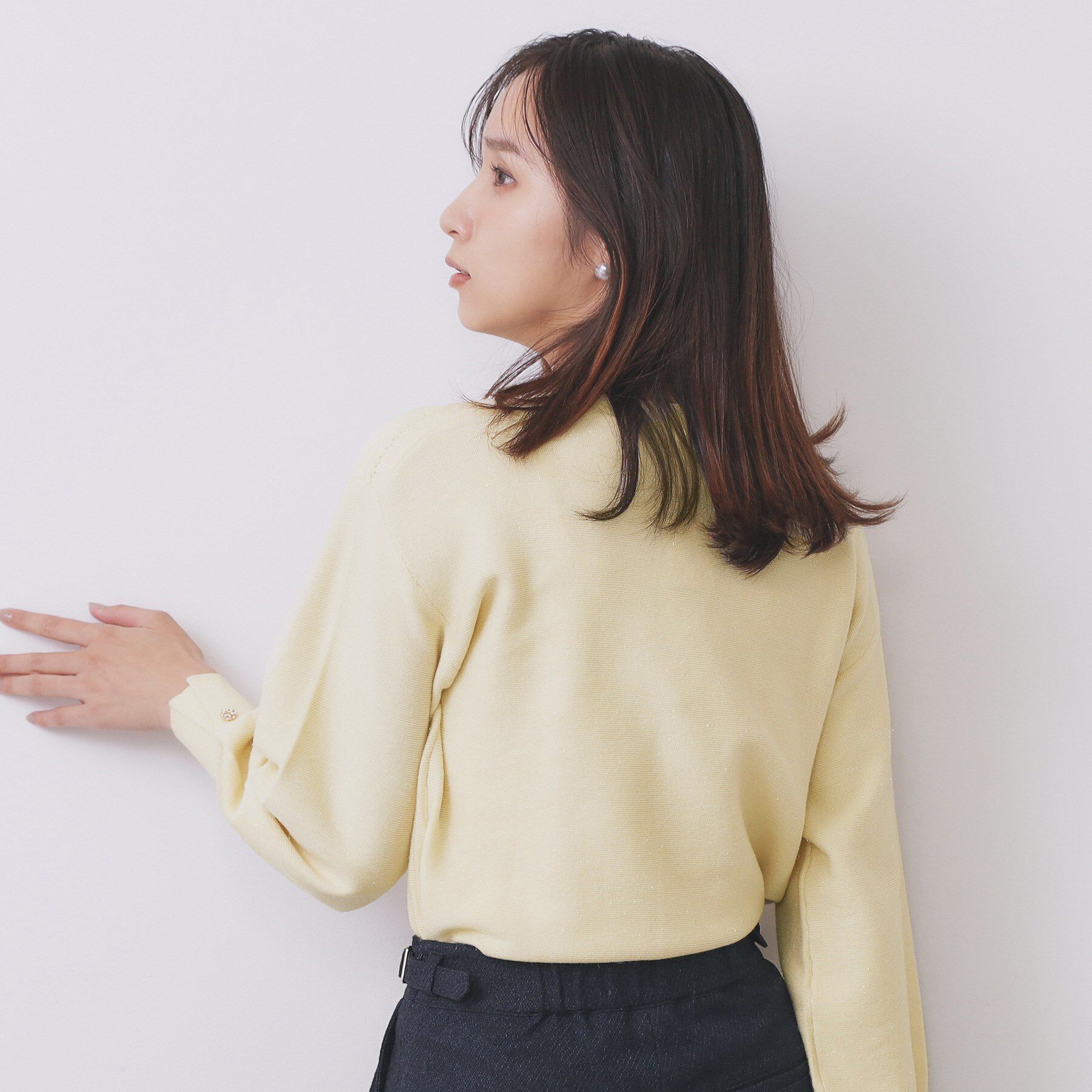 index「ラメガーター編みボートネックニット【洗濯機OK】《8col/XS～LL》」|ニット・セーター|