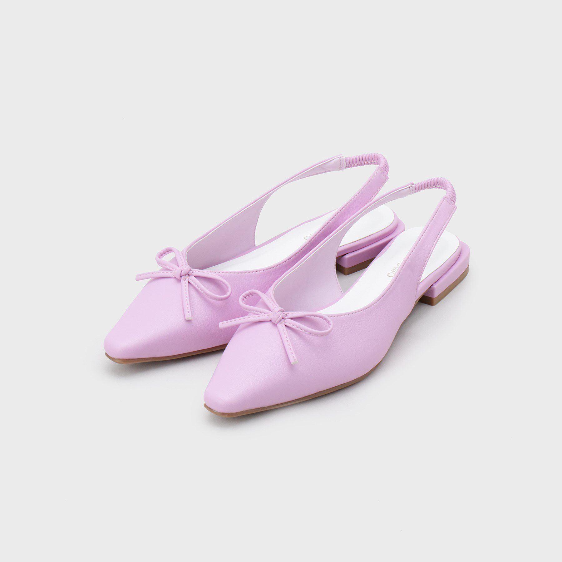 OPAQUE.CLIP「【抗菌防臭加工】リボンフラットミュール」|サンダル|ピンク(872)