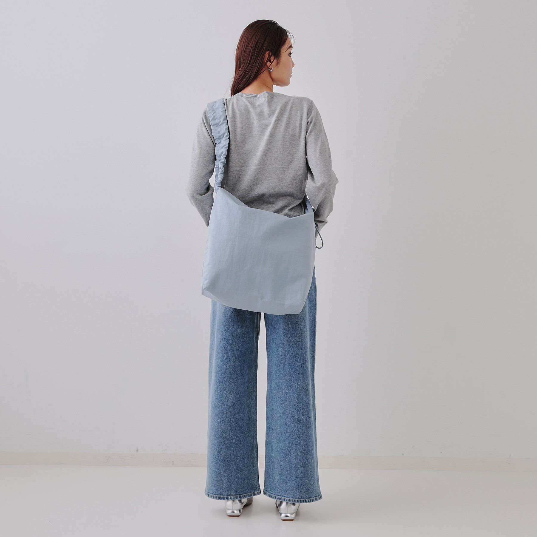 OPAQUE.CLIP「【2WAY／A4サイズ対応】ドロストギャザーフリルハンドルワンショルダーバッグ」|ショルダー・メッセンジャー|