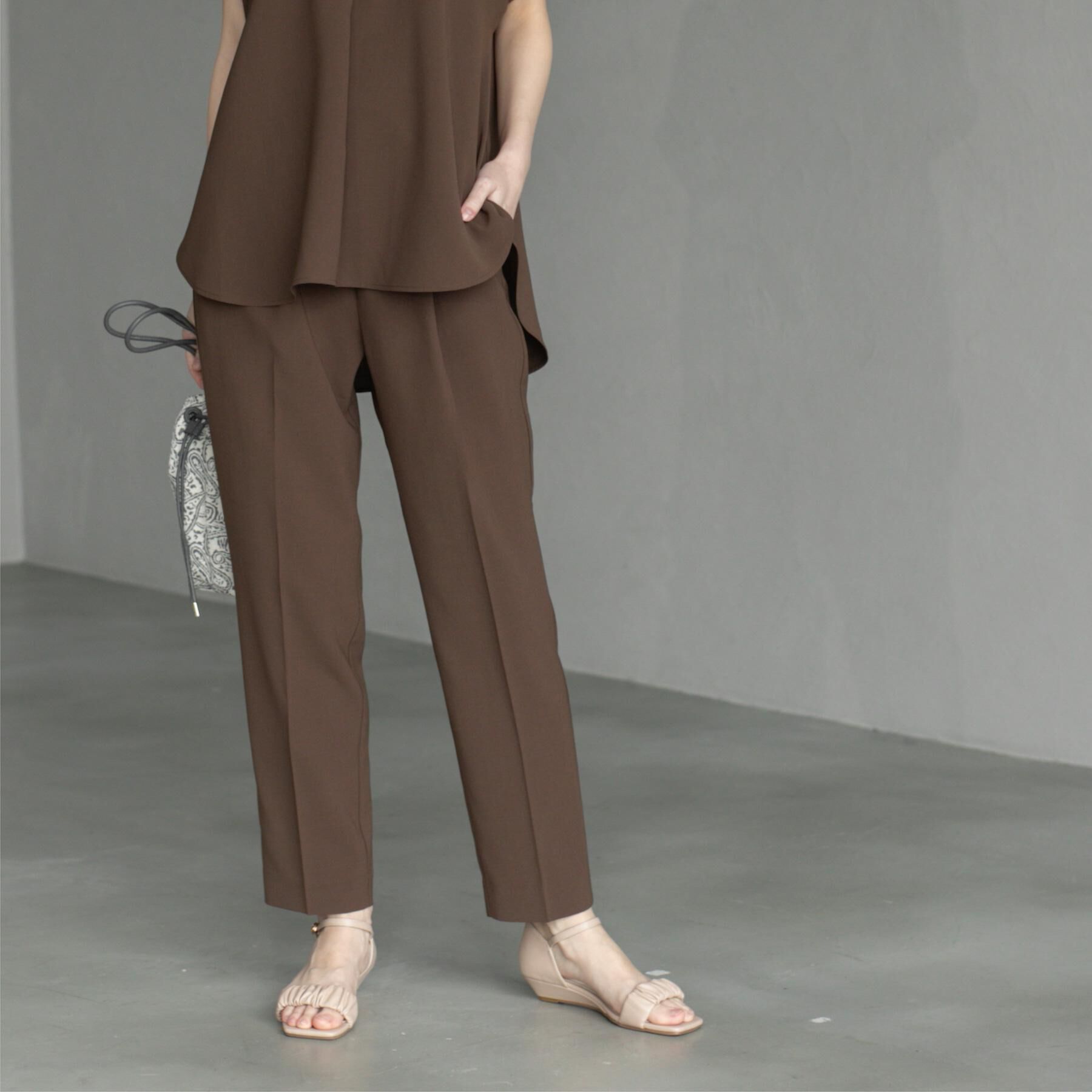 OPAQUE.CLIP「《6色展開/丈が選べる》美脚イージーテーパードパンツ/セットアップ対応【ストレッチ/洗濯機洗い可/防」|その他|