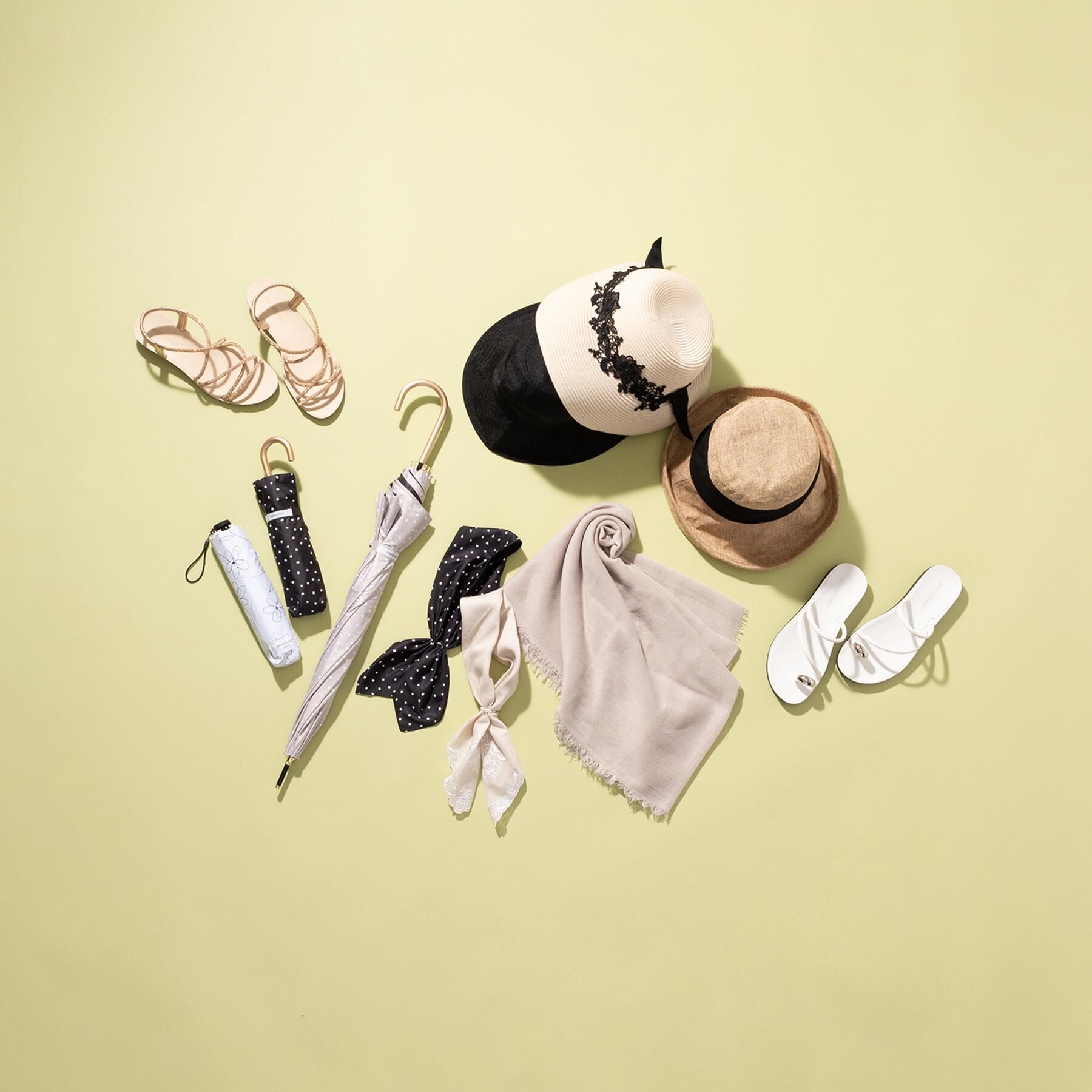 OPAQUE.CLIP「【晴雨兼用】デザインドット柄折り畳み傘」|傘|