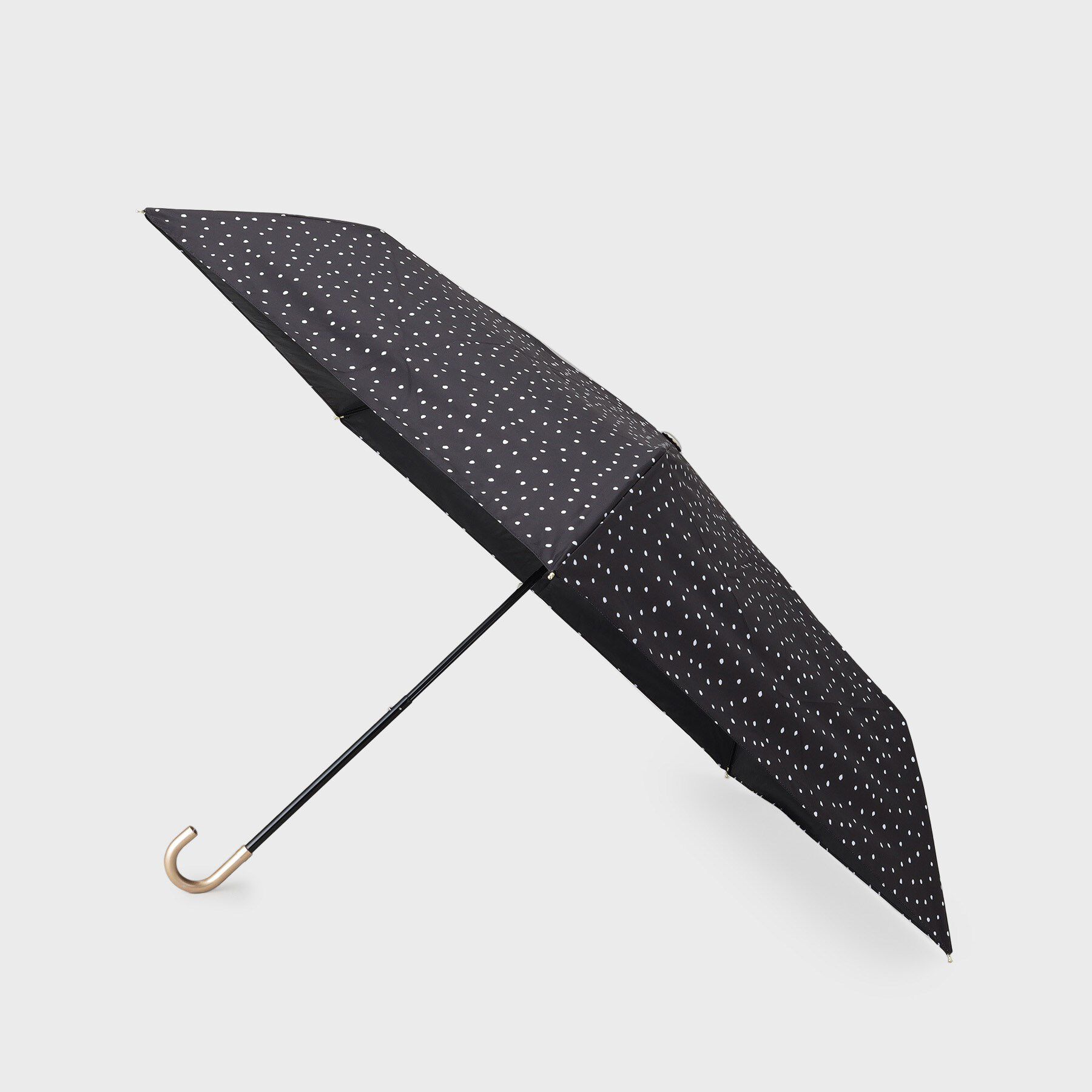 OPAQUE.CLIP「【晴雨兼用】デザインドット柄折り畳み傘」|傘|ブラック(019)