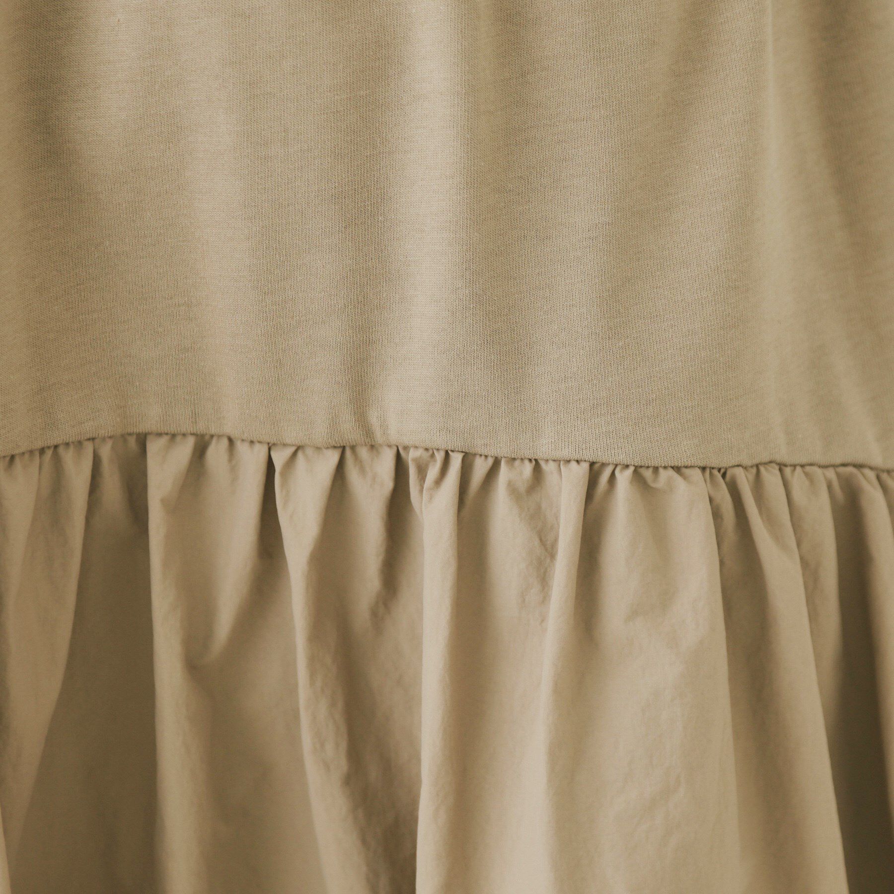 OPAQUE.CLIP「フィット＆フレアドッキングワンピース【洗濯機洗い可】」|ワンピース|