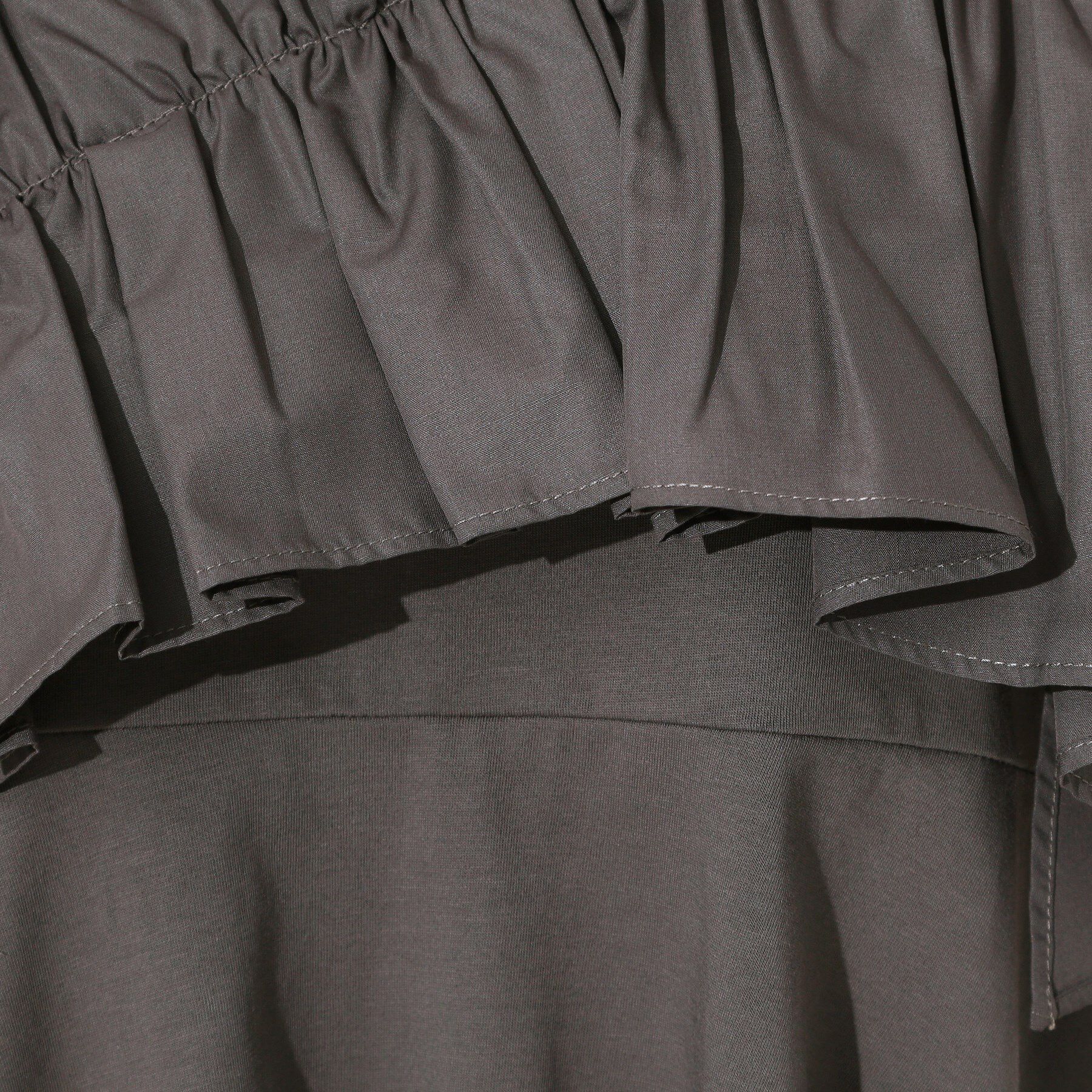 OPAQUE.CLIP「フリルドッキングペプラムトップス【接触冷感/洗濯機洗い可】」|Tシャツ・カットソー|